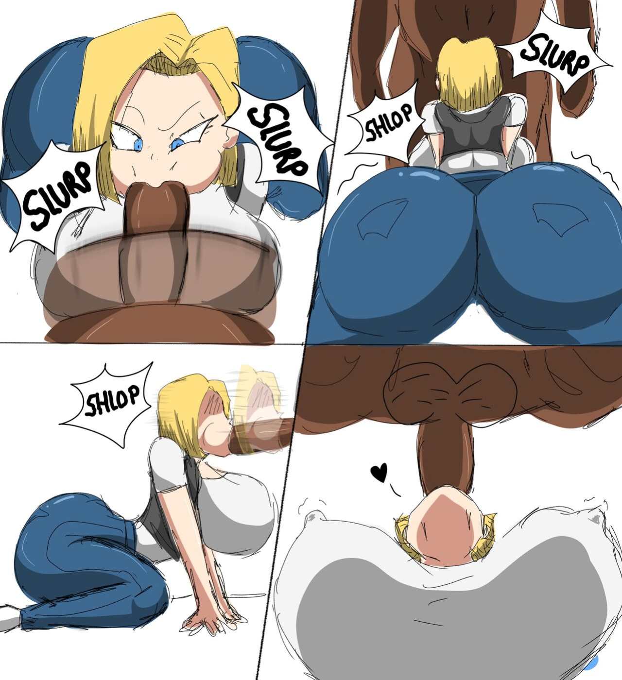 [ZDaddyEcchi] Android 18 Blacked (Dragon Ball Super)