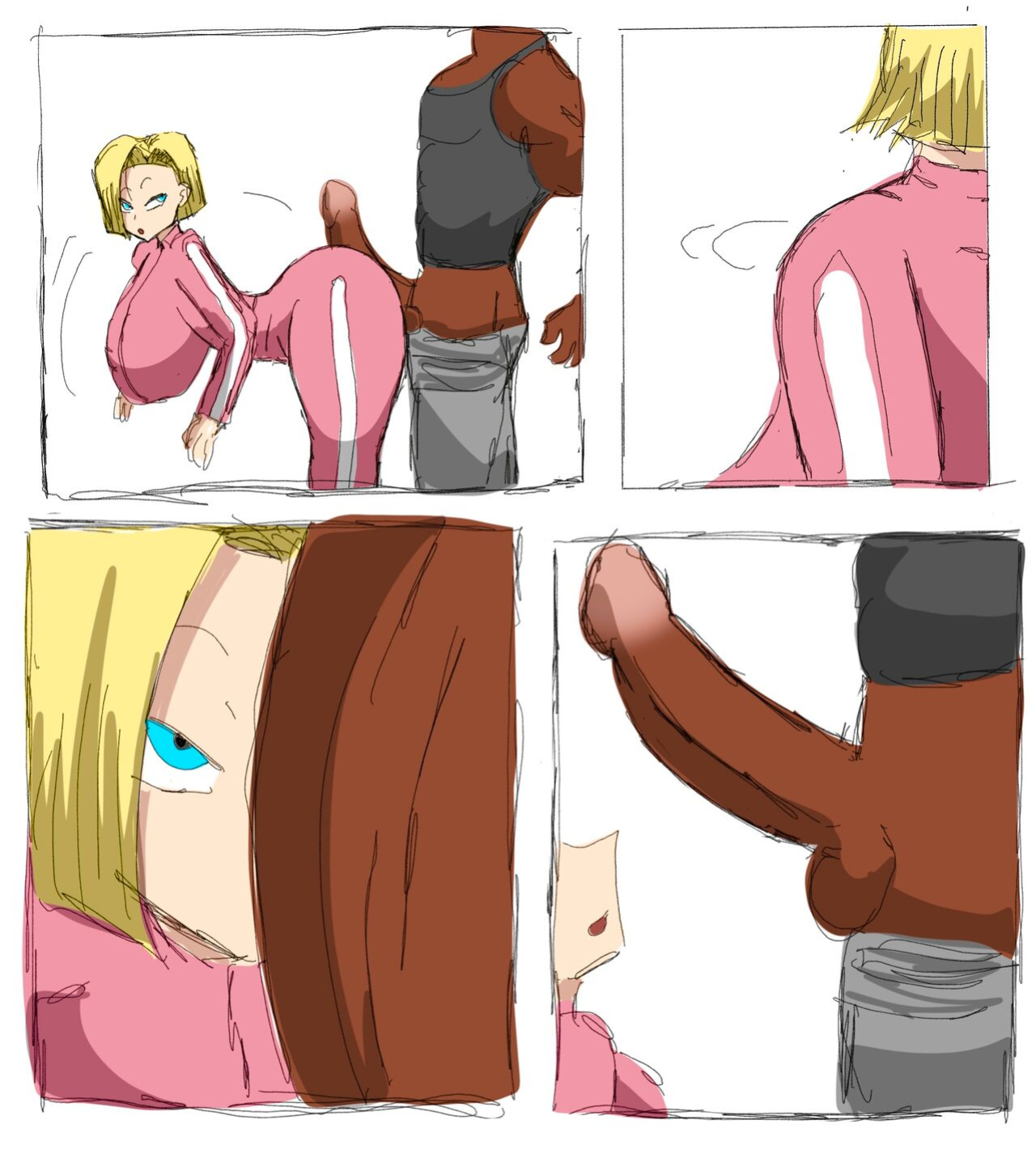 [ZDaddyEcchi] Android 18 Blacked (Dragon Ball Super)