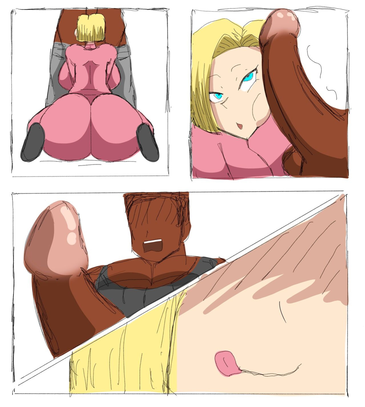 [ZDaddyEcchi] Android 18 Blacked (Dragon Ball Super)