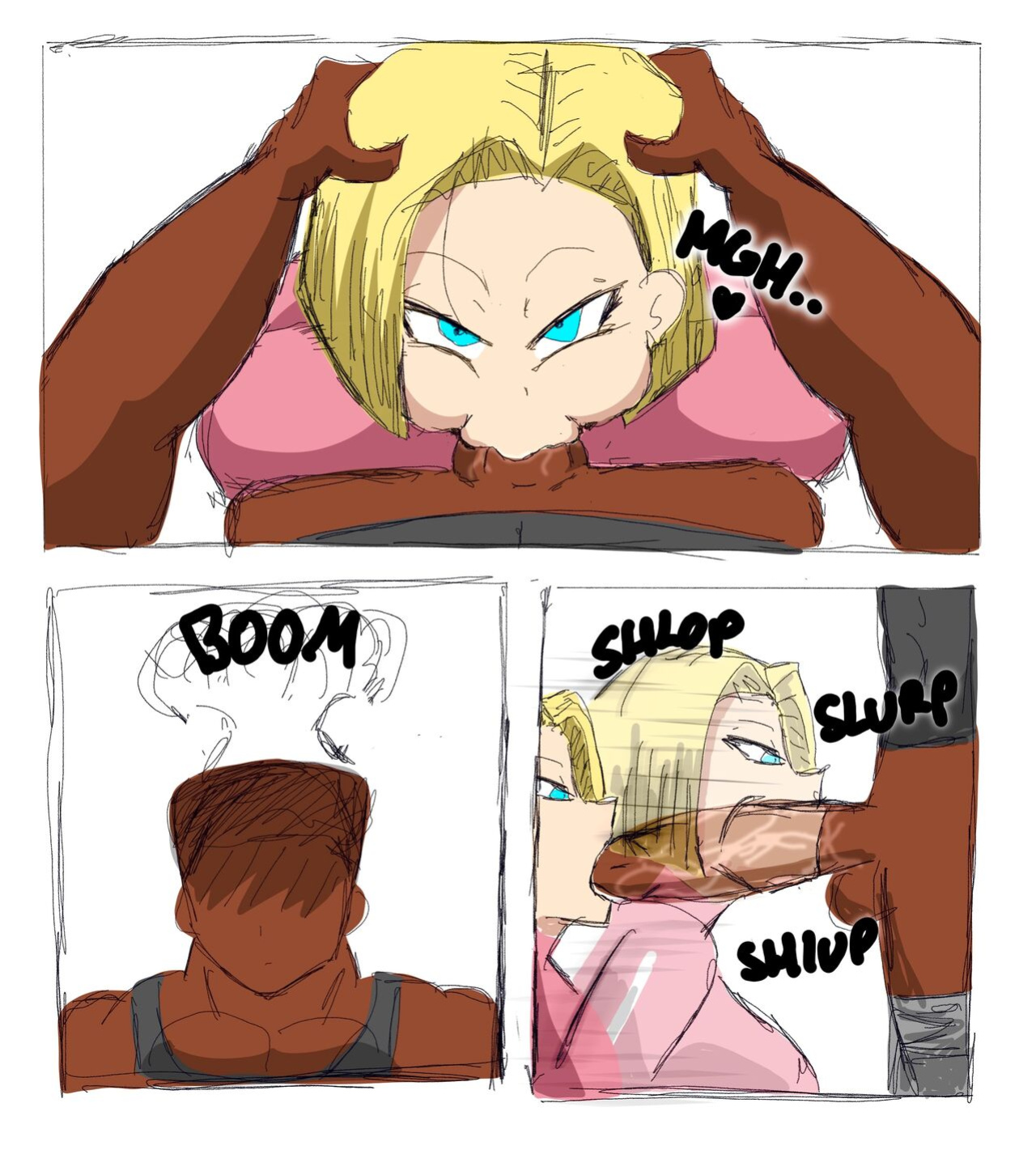 [ZDaddyEcchi] Android 18 Blacked (Dragon Ball Super)