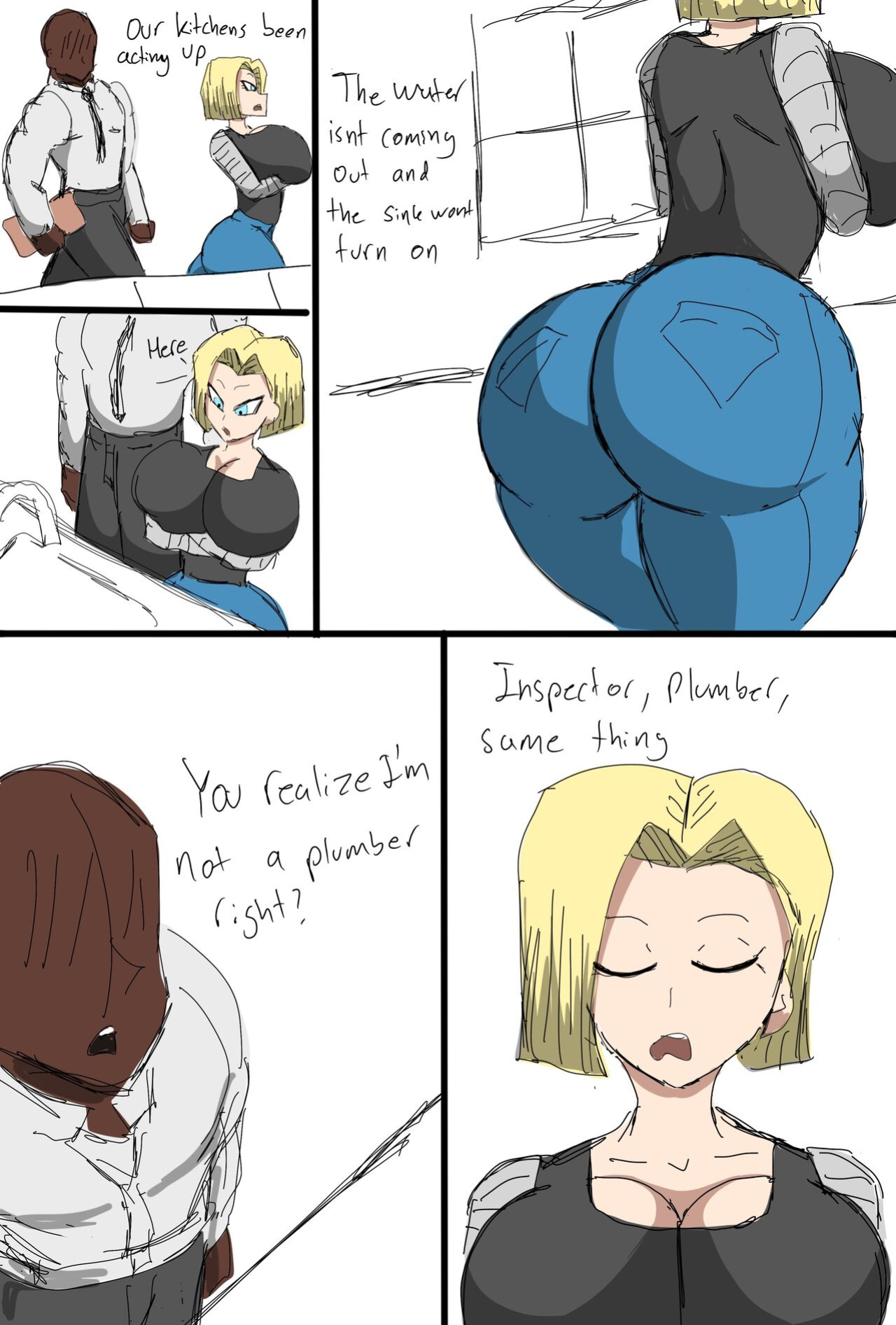 [ZDaddyEcchi] Android 18 Blacked (Dragon Ball Super)