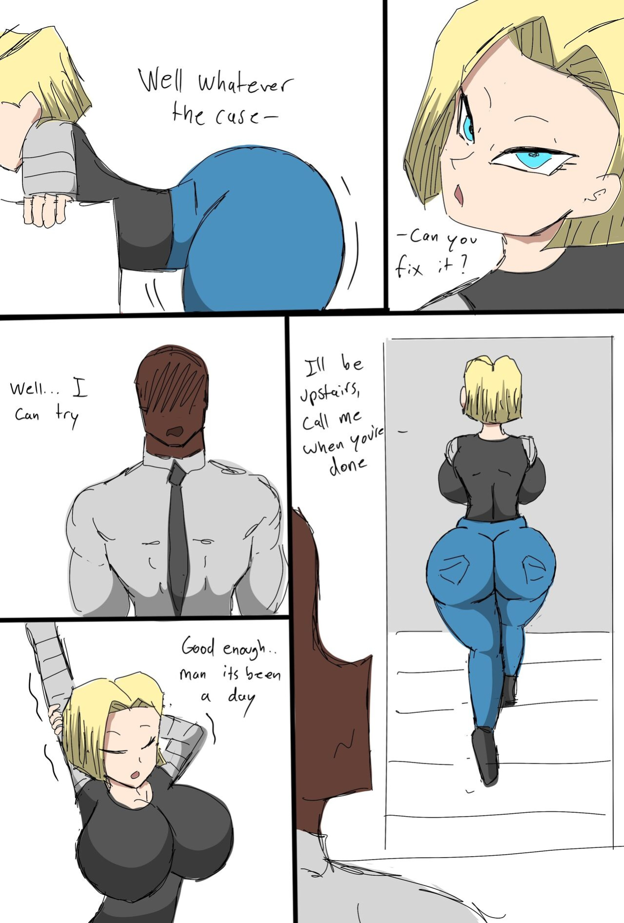 [ZDaddyEcchi] Android 18 Blacked (Dragon Ball Super)