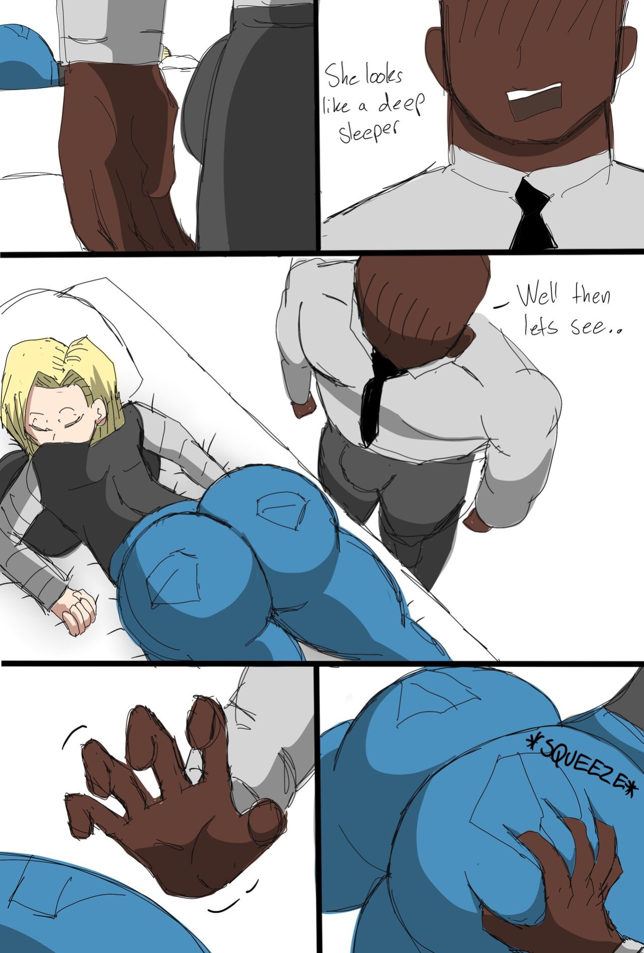 [ZDaddyEcchi] Android 18 Blacked (Dragon Ball Super)
