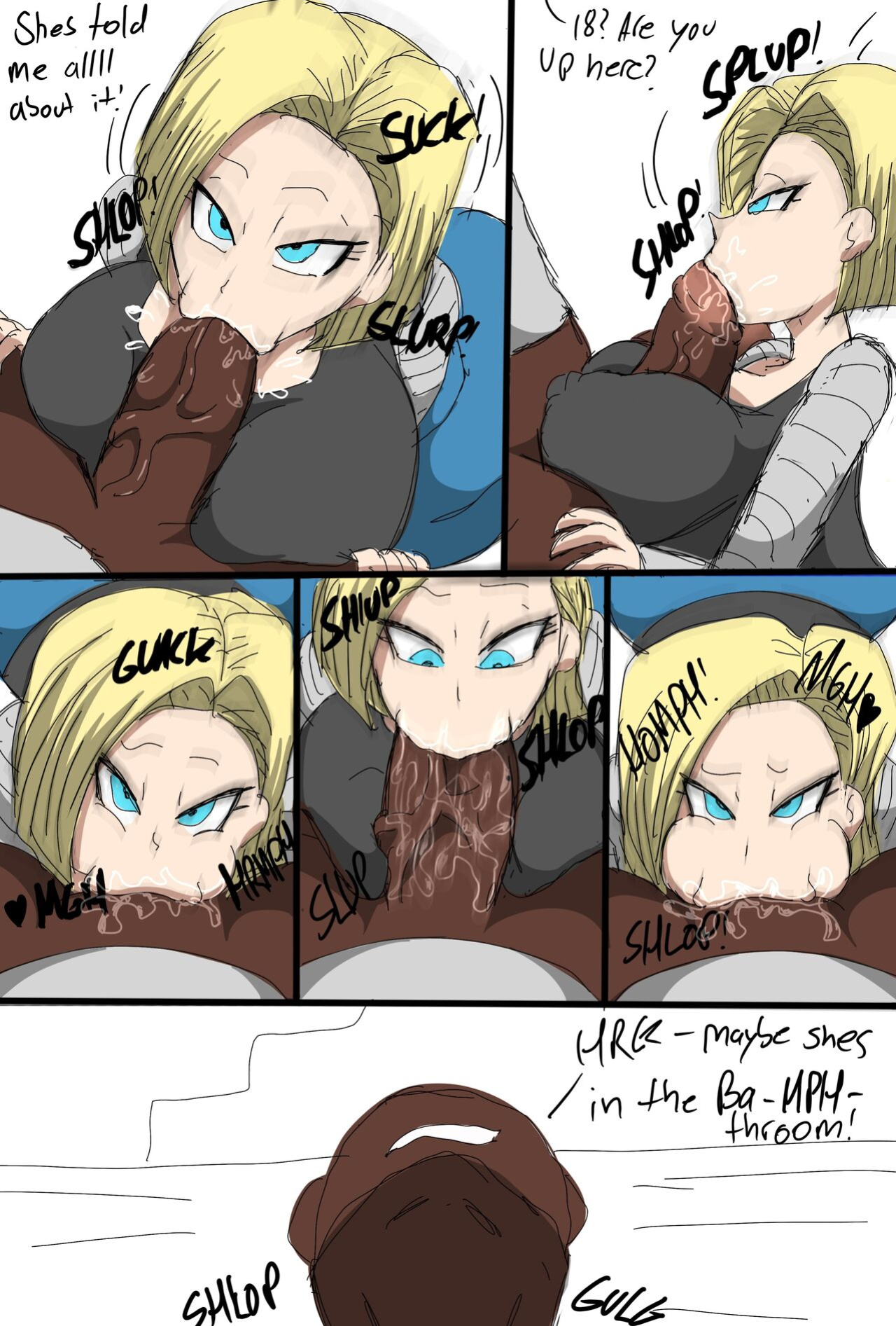 [ZDaddyEcchi] Android 18 Blacked (Dragon Ball Super)