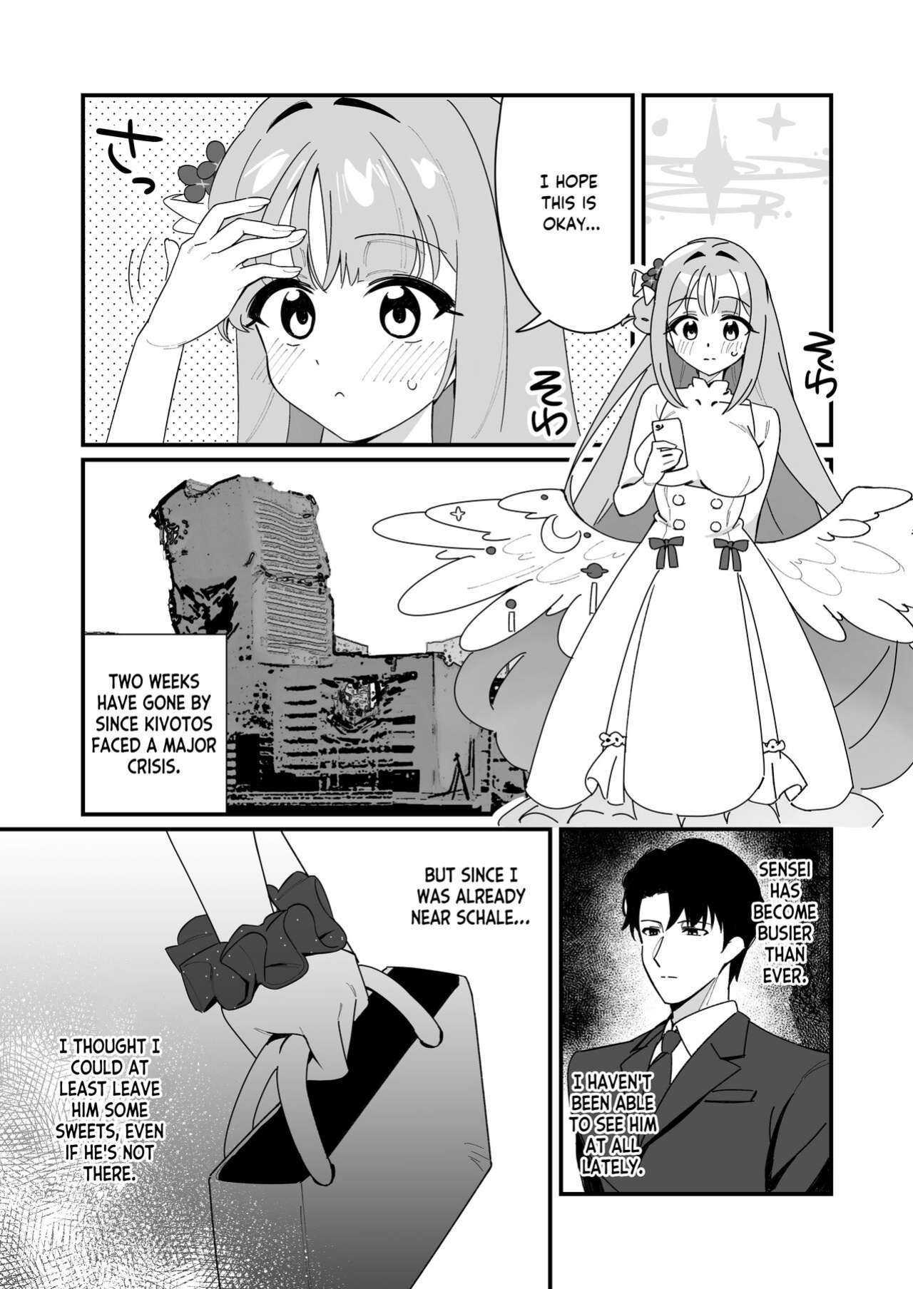 [Samayou Majin (Saionji Mayoi)] Ohime-sama wa Ouji-sama o Tasuketai! - The Princess wants to Save the Prince (Blue Archive) [Tea Party Scans]