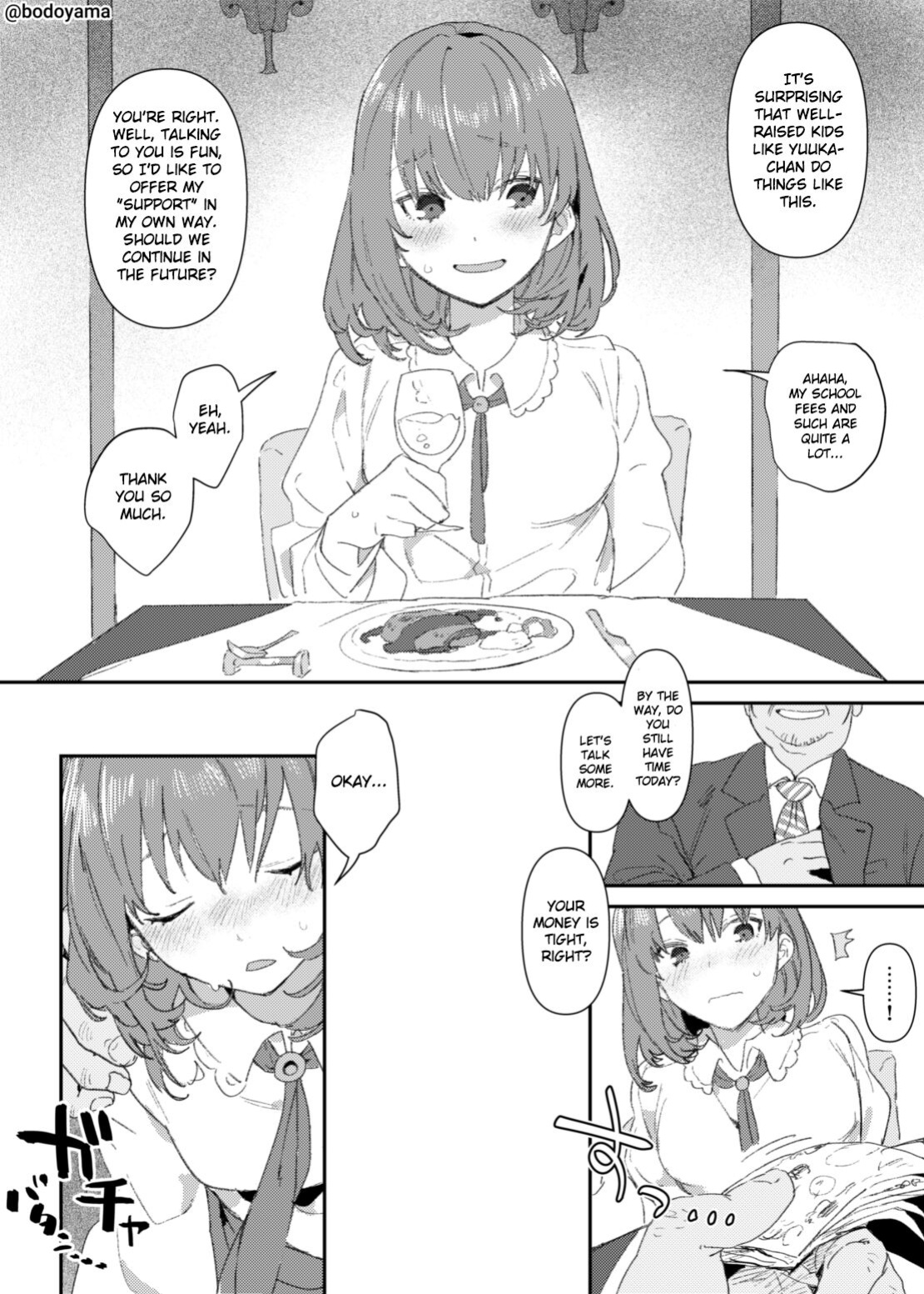 [Bodoyama] A girl who got drunk and ended up being forced into compensated dating when she was doing "Papakatsu" [Gagak_Ireng]