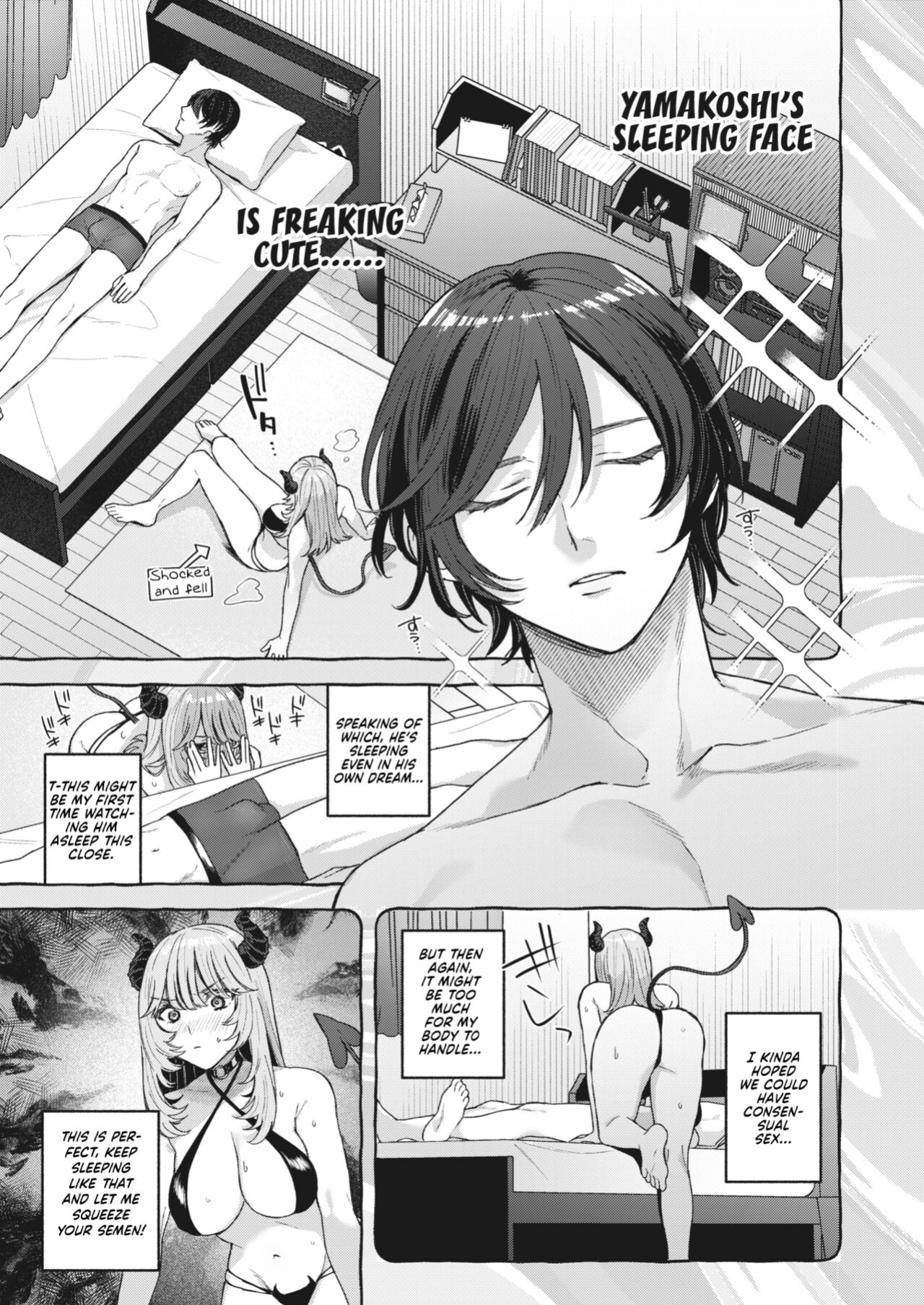 [Mocoda] Yume Mite Succubus-chan (COMIC HOTMILK 2024-05) [Vivid Rabbit Translation]