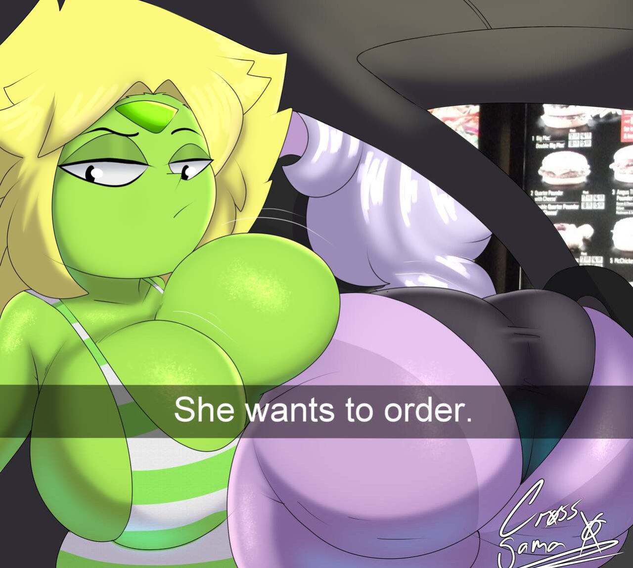 [CrossSamaX] Amethyst's New Dress (Steven Universe)