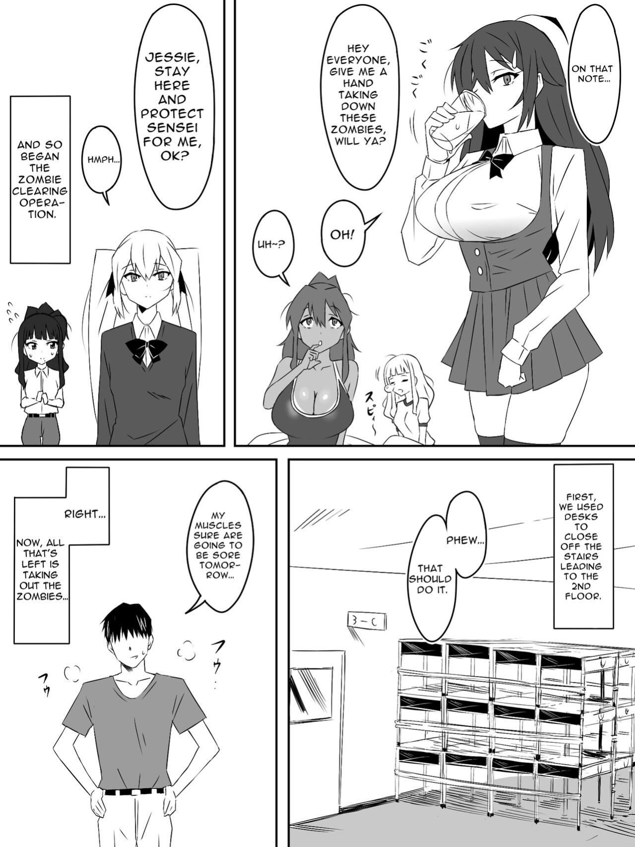 [Circle Kagemusha (Kagemusha)] Zombie Harem Life ~Antibogi no Ore to Bakunyuu Zombie~ 3 | Zombie Harem Life ~My Immunity and the Big-Titted Zombie~ 3 [Translation Sensation]