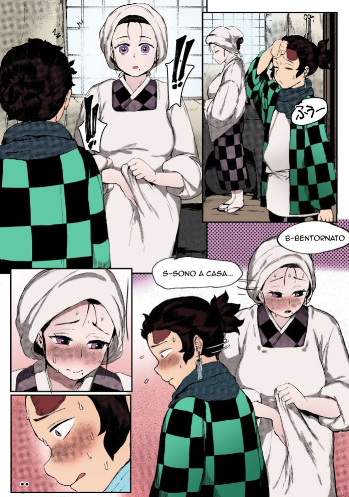 [Tobe] Haha to Watashi (ge) | Un Mondo Senza Demoni (Kimetsu no Yaiba) [Colorized]