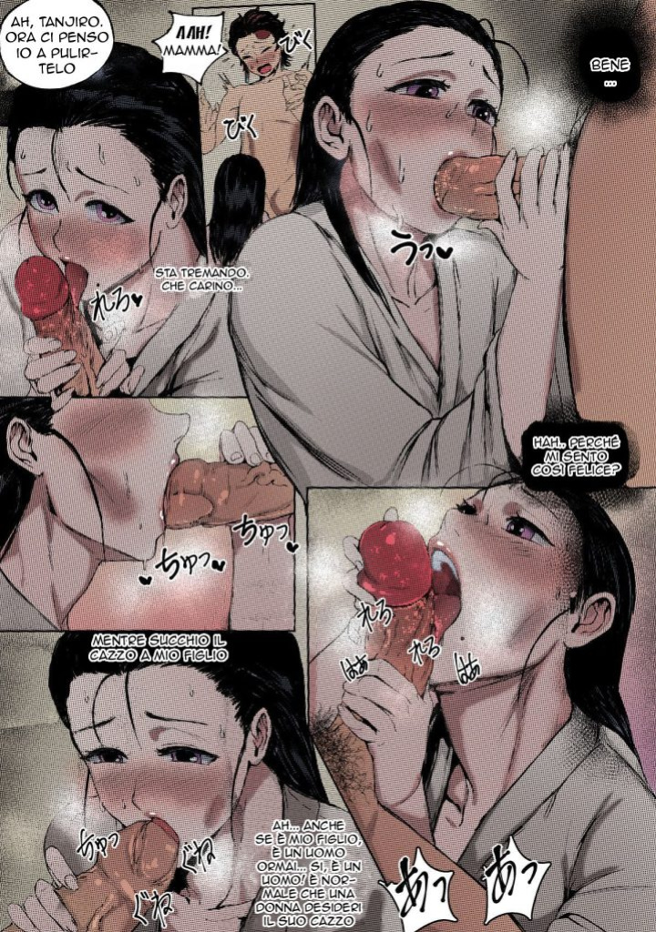 [Tobe] Haha to Watashi (ge) | Un Mondo Senza Demoni (Kimetsu no Yaiba) [Colorized]