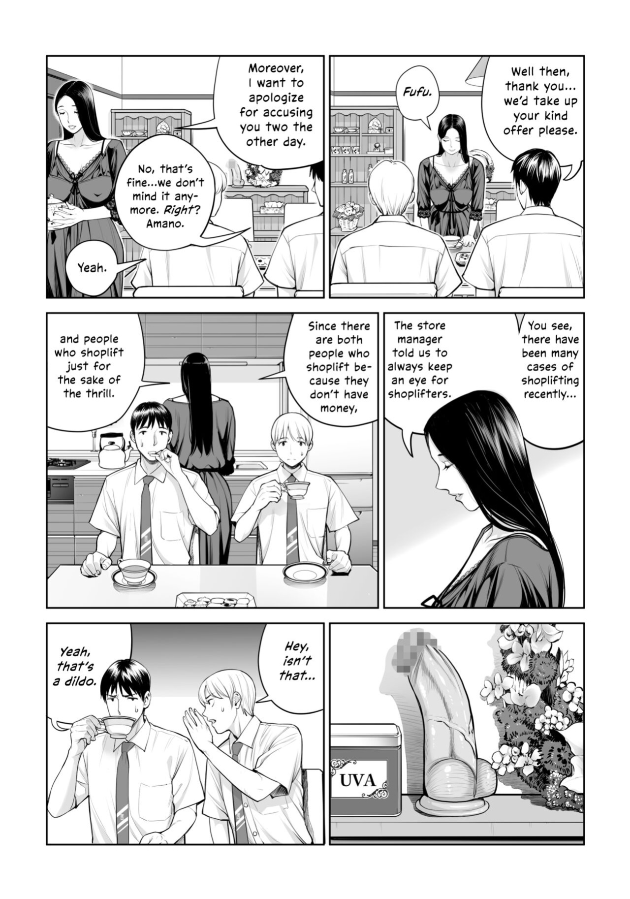 [HGT Labo (Tsusauto)] Kurokami Onna no Fudeoroshi ~Himitsu no Heya de Nakadashi Sasete Ageru wa~ [Vivid Rabbit Translation]