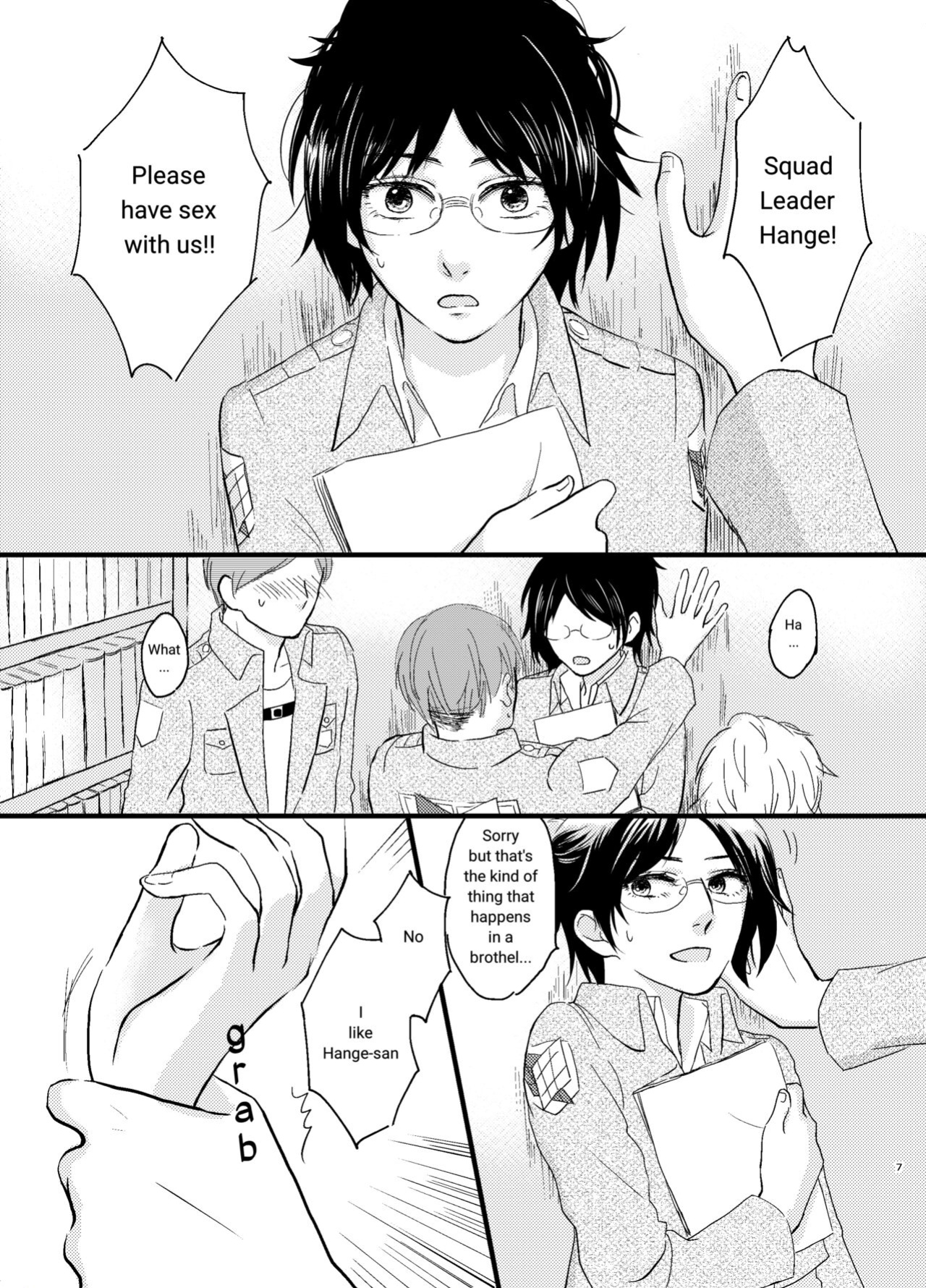 [halation (Nishikawa Haruki)] Bokura no Hange-san (Shingeki no Kyojin) [YoshidaEri]