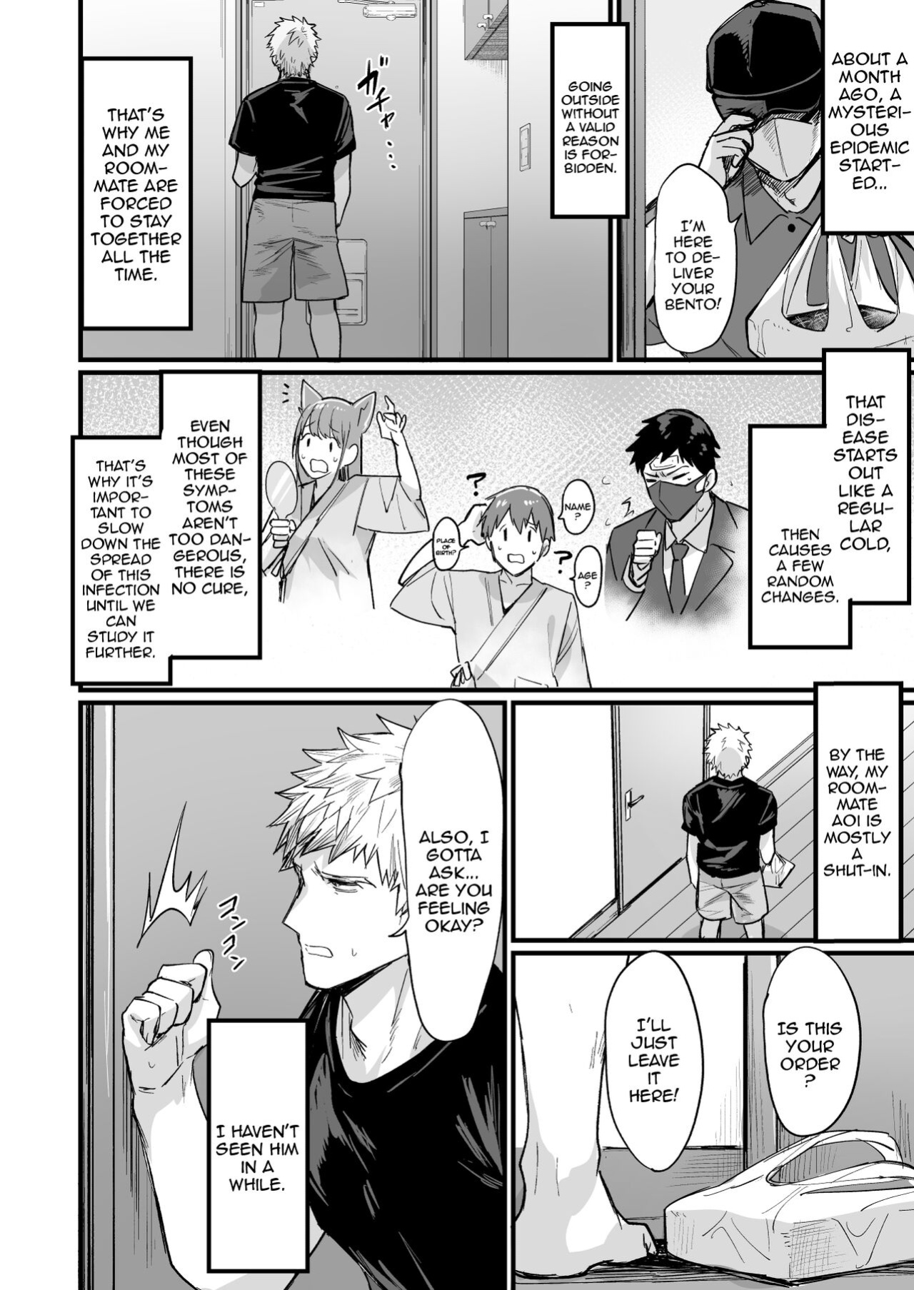 [Doujin Echigoya (Echigoya Takeru)] Shinya no Nyotaika Panic / Late Night Panic After Turning Into A Girl