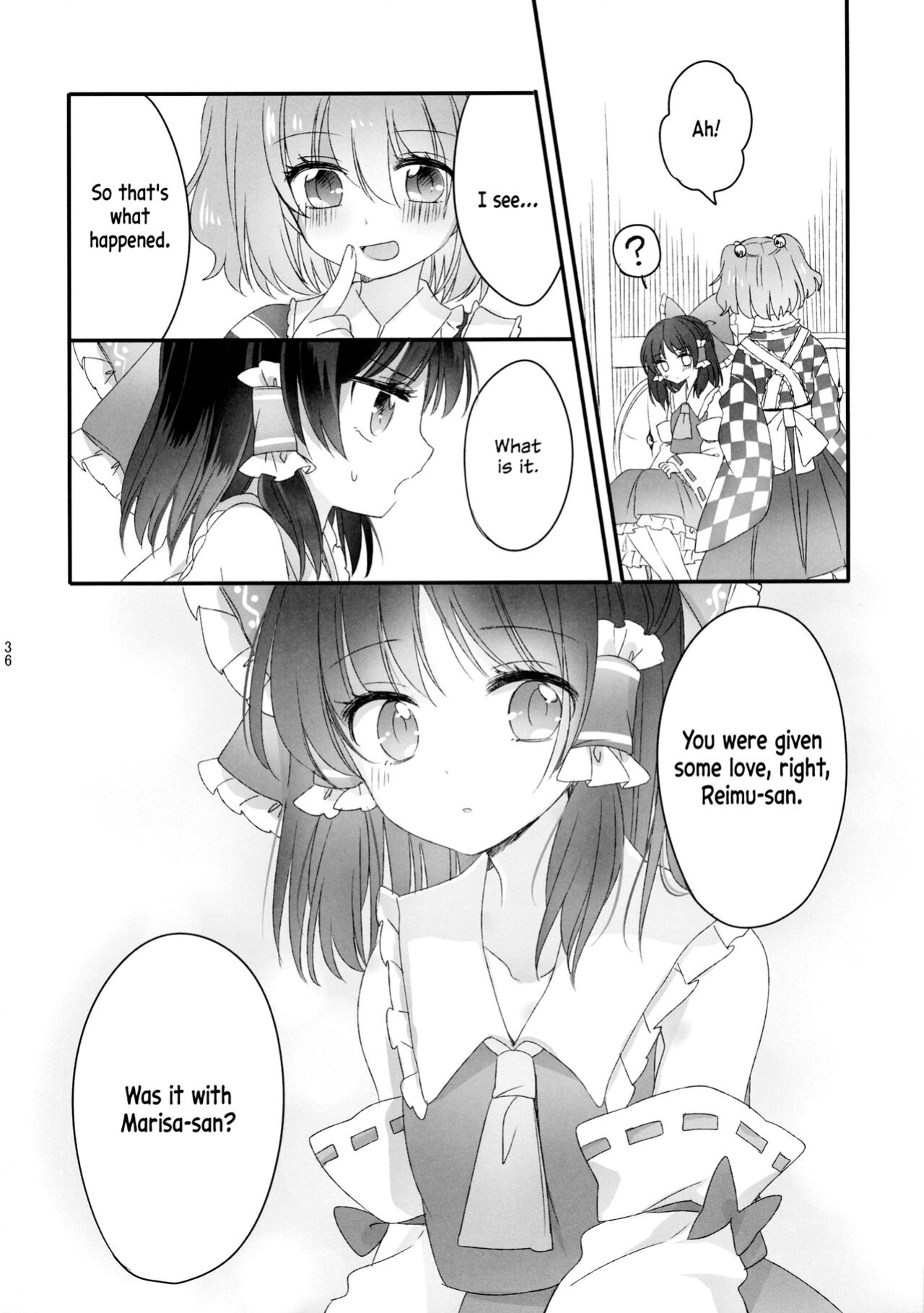 (Shuuki Reitaisai 2) [Otukimidango (Uruu)] Oshiete, Anata no Aishikata | Teach me, how to love you. (Touhou Project) [ROSMONTISISLOVE]