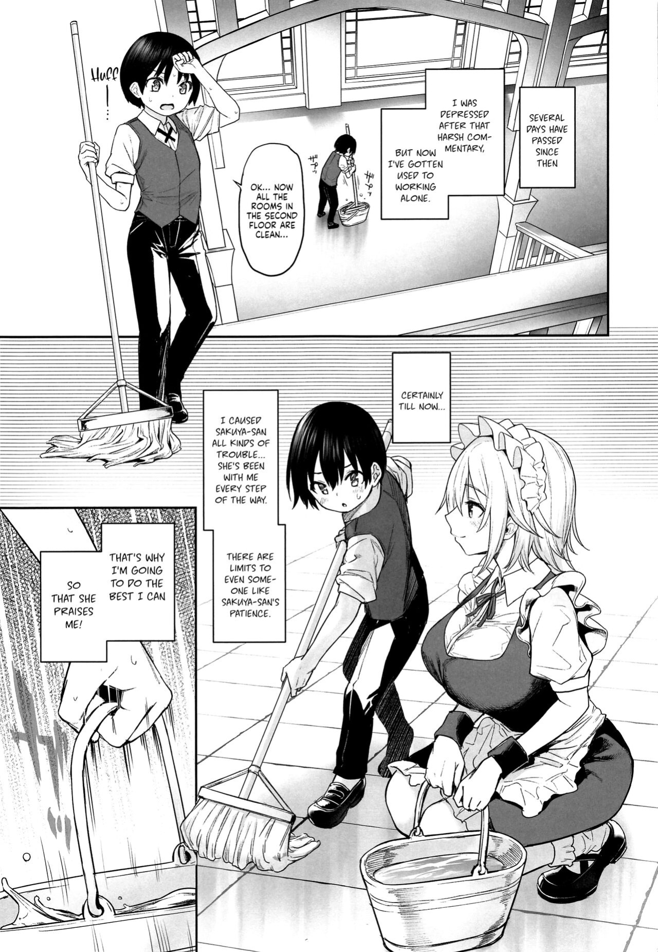 (C100) [Anmitsuyomogitei (Michiking)] ANMITSU TOUHOU THE AFTER Vol. 3 Shasei Kanri shite Kudasai Sakuya-san! + | ANMITSU TOUHOU THE AFTER Vol. 3 Please Manage my Ejaculations, Sakuya-san! + (Touhou Project) [Coffedrug]