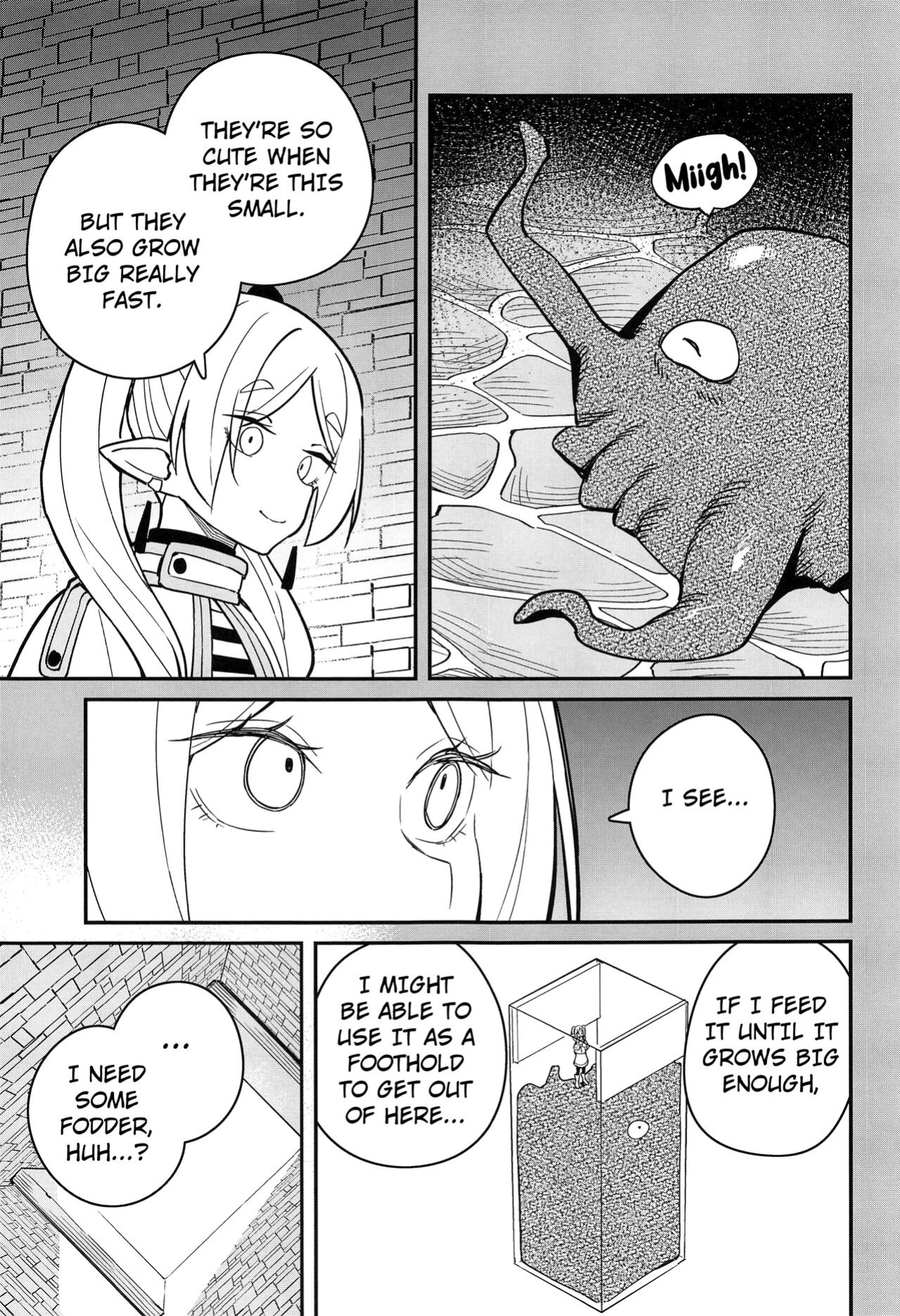 (C103) [Tanaka-ke no Kamo (Tanaka Ahiru)] Otoshiana kara no Dasshutsu (Sousou no Frieren) [Kuraudo]