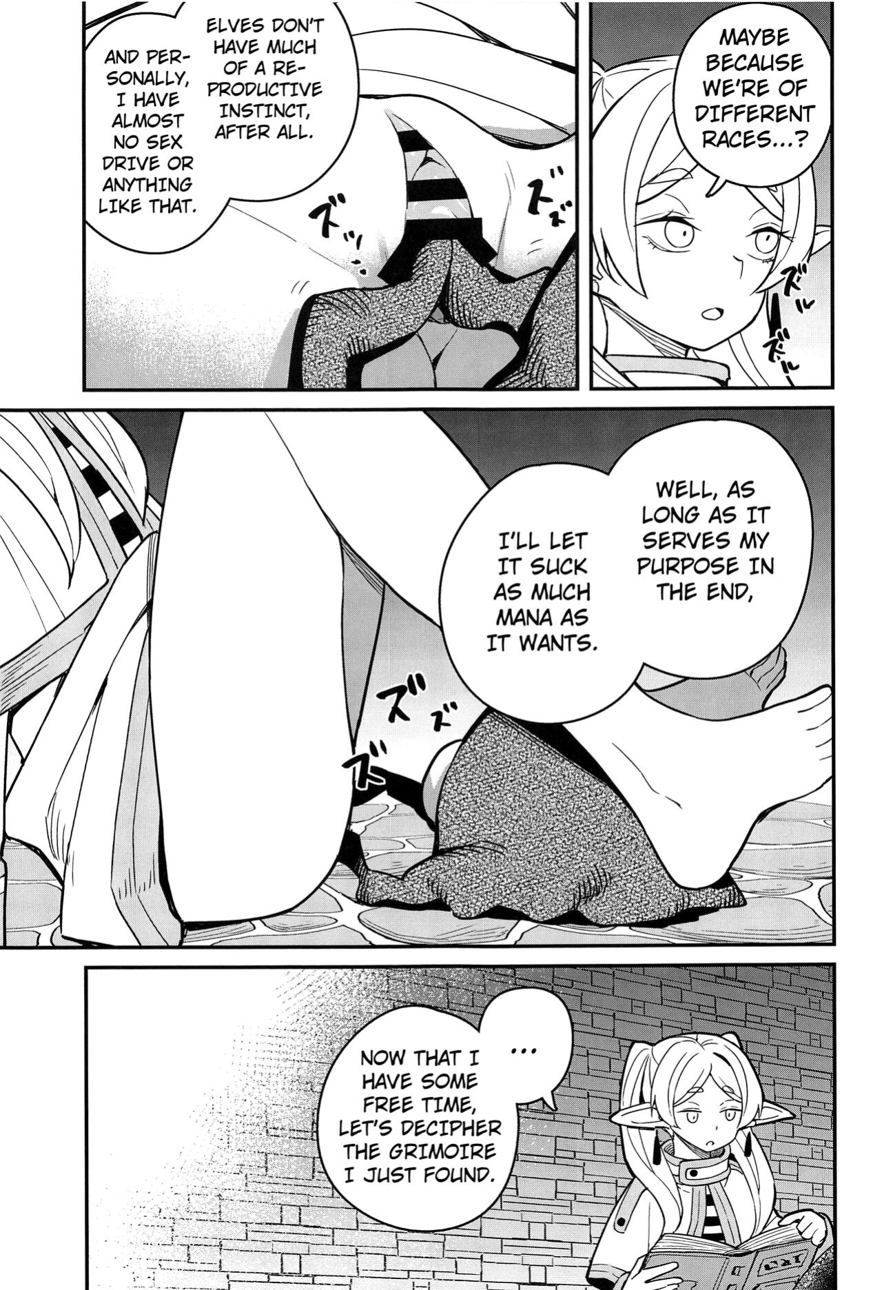 (C103) [Tanaka-ke no Kamo (Tanaka Ahiru)] Otoshiana kara no Dasshutsu (Sousou no Frieren) [Kuraudo]