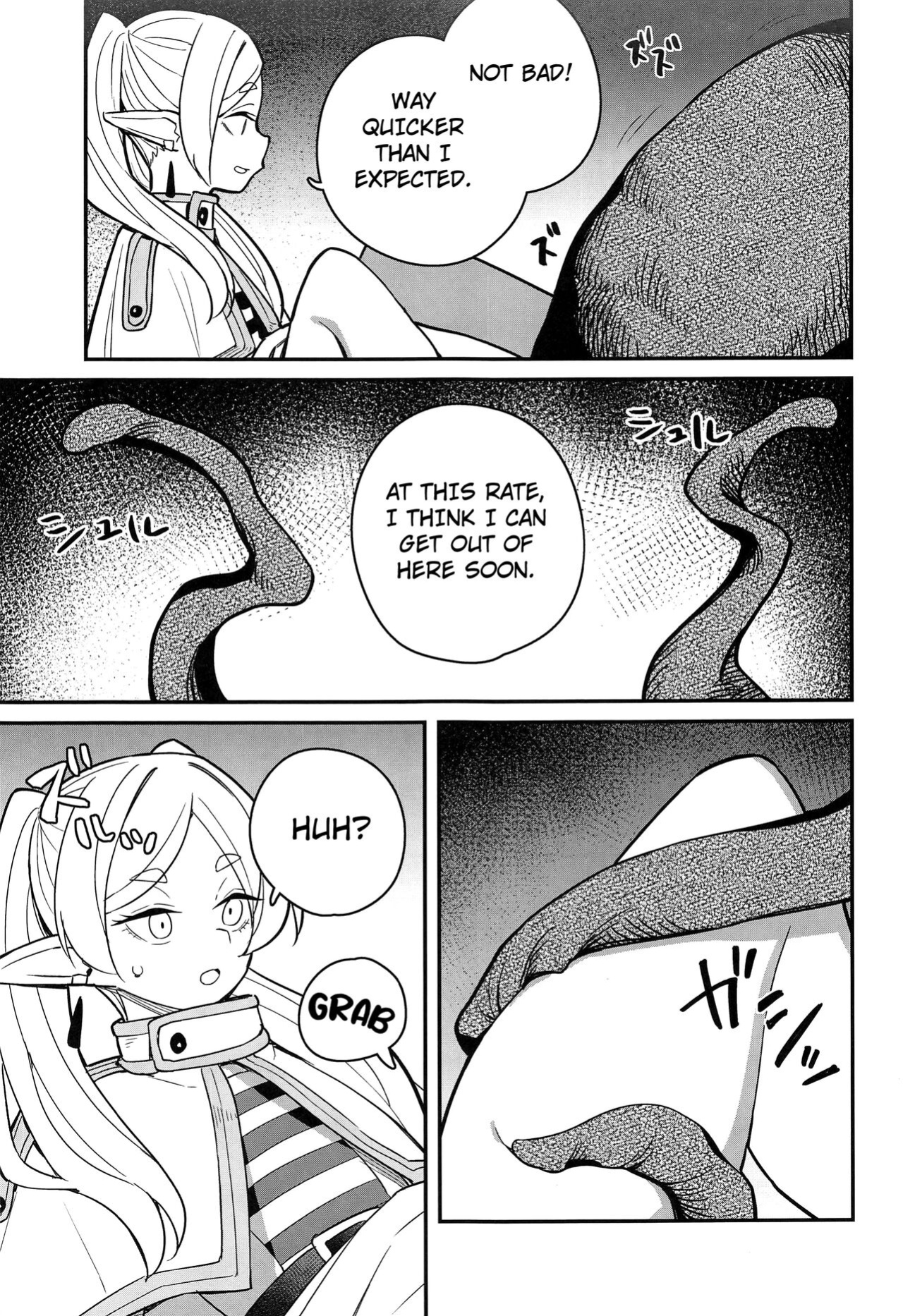 (C103) [Tanaka-ke no Kamo (Tanaka Ahiru)] Otoshiana kara no Dasshutsu (Sousou no Frieren) [Kuraudo]