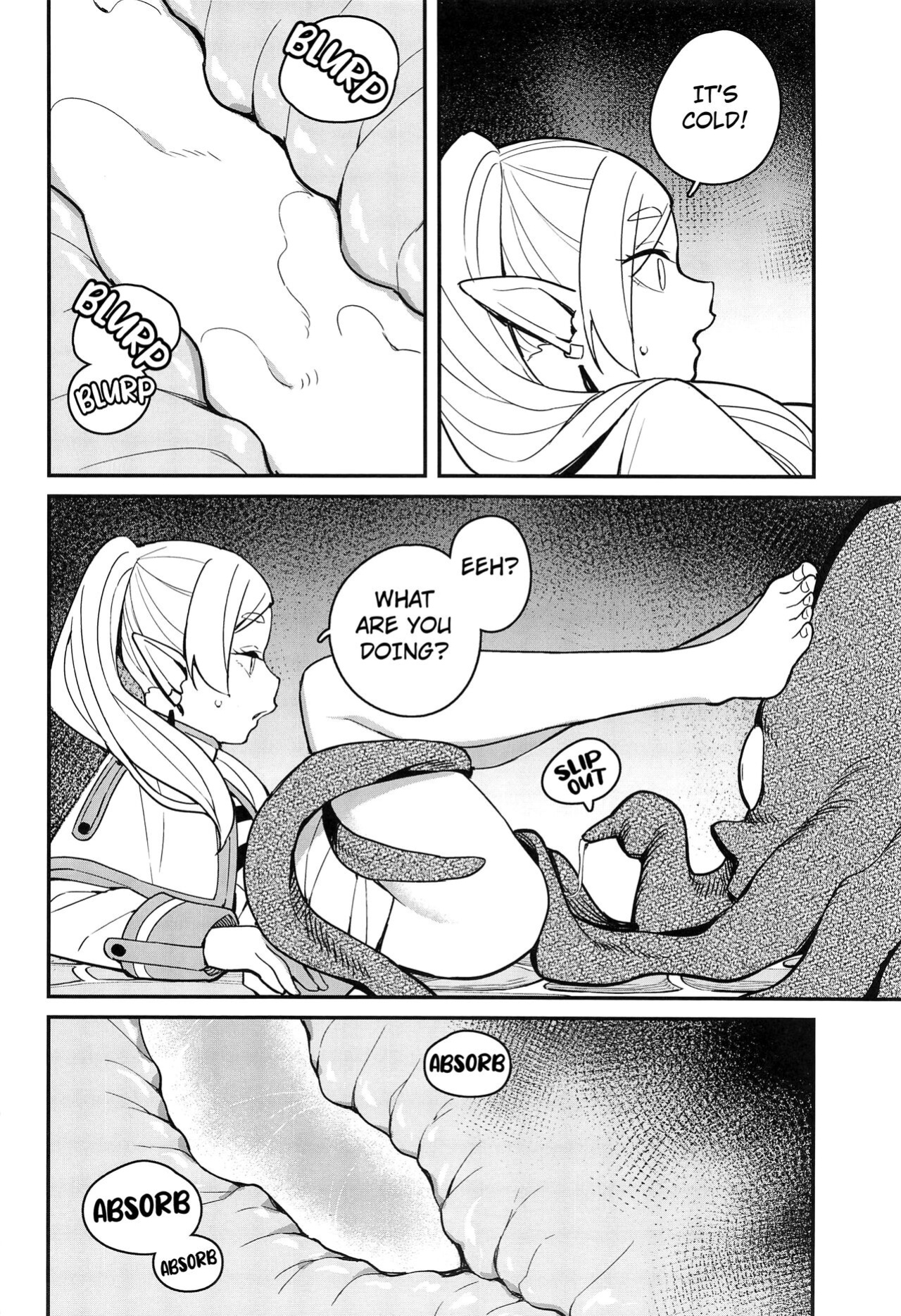(C103) [Tanaka-ke no Kamo (Tanaka Ahiru)] Otoshiana kara no Dasshutsu (Sousou no Frieren) [Kuraudo]