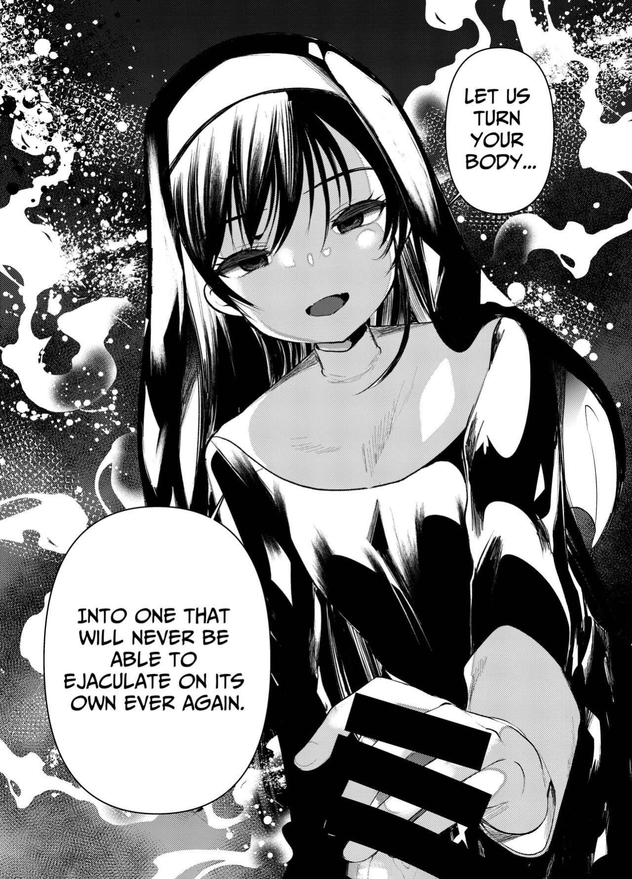 [Amaichigo (Kameyoshi Ichiko)] Kurokami no Maria-sama | Ejaculation Controlled MegaCUM Handjob From The Holy Mother [Benri]