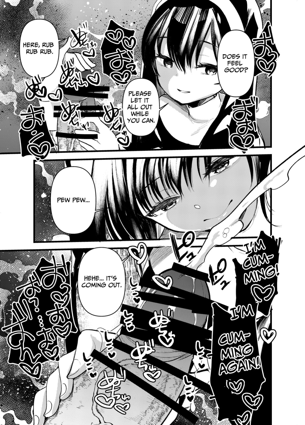 [Amaichigo (Kameyoshi Ichiko)] Kurokami no Maria-sama | Ejaculation Controlled MegaCUM Handjob From The Holy Mother [Benri]