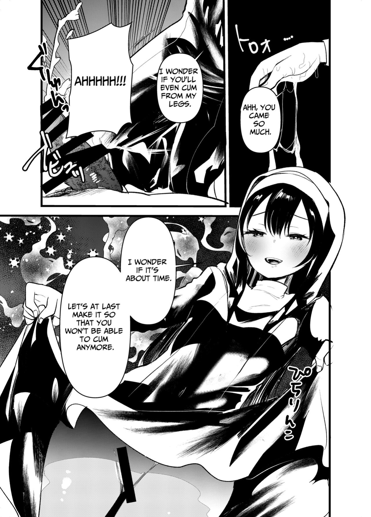 [Amaichigo (Kameyoshi Ichiko)] Kurokami no Maria-sama | Ejaculation Controlled MegaCUM Handjob From The Holy Mother [Benri]