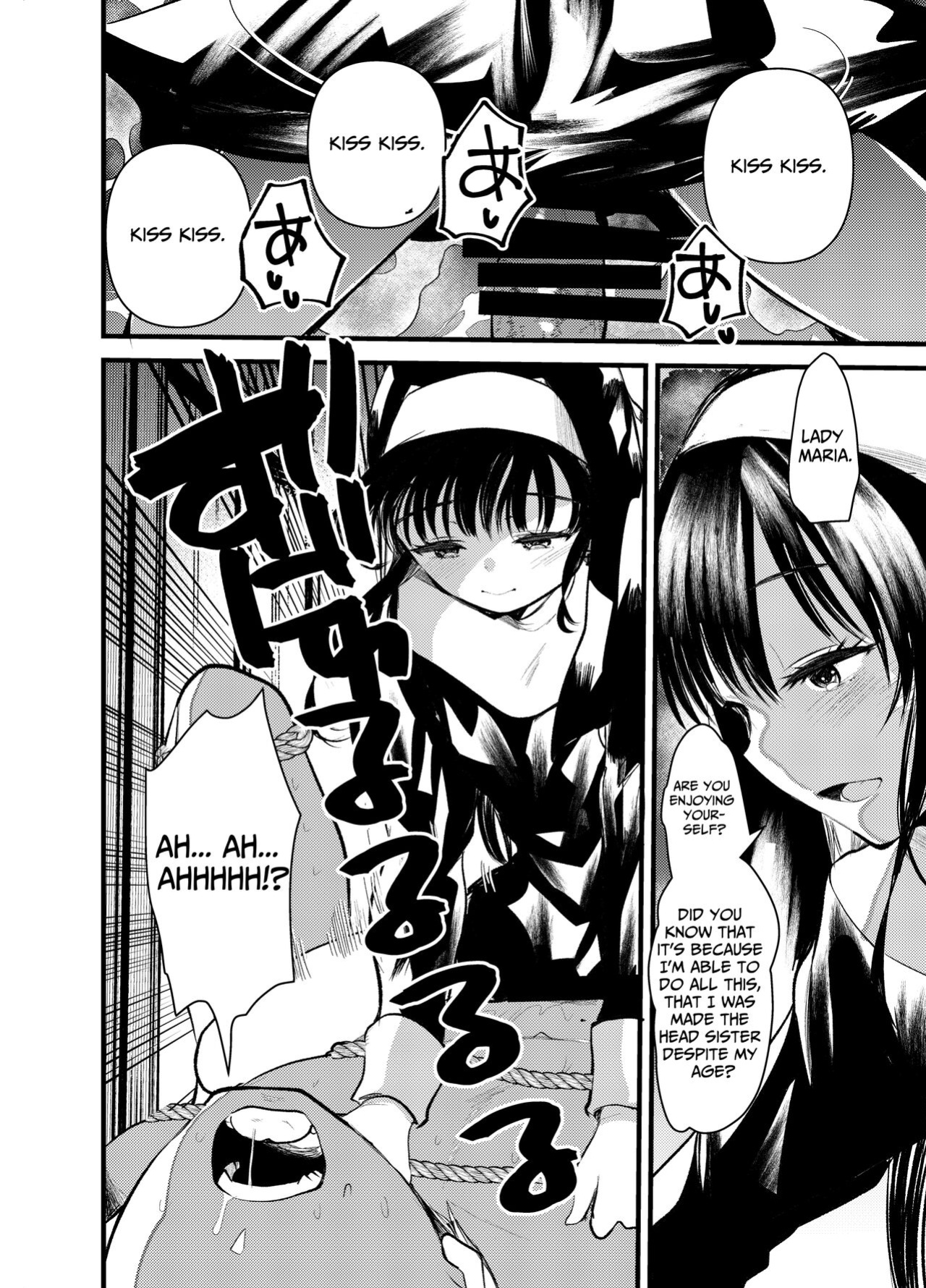 [Amaichigo (Kameyoshi Ichiko)] Kurokami no Maria-sama | Ejaculation Controlled MegaCUM Handjob From The Holy Mother [Benri]