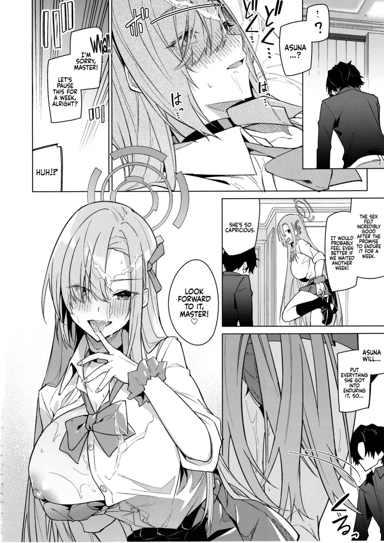 (C103) [Jun Tokuchuu Kuro Mask (Hetaren)] Asuna to Isshuukan Go ni. | With Asuna after a week apart. (Blue Archive) [Coffedrug]