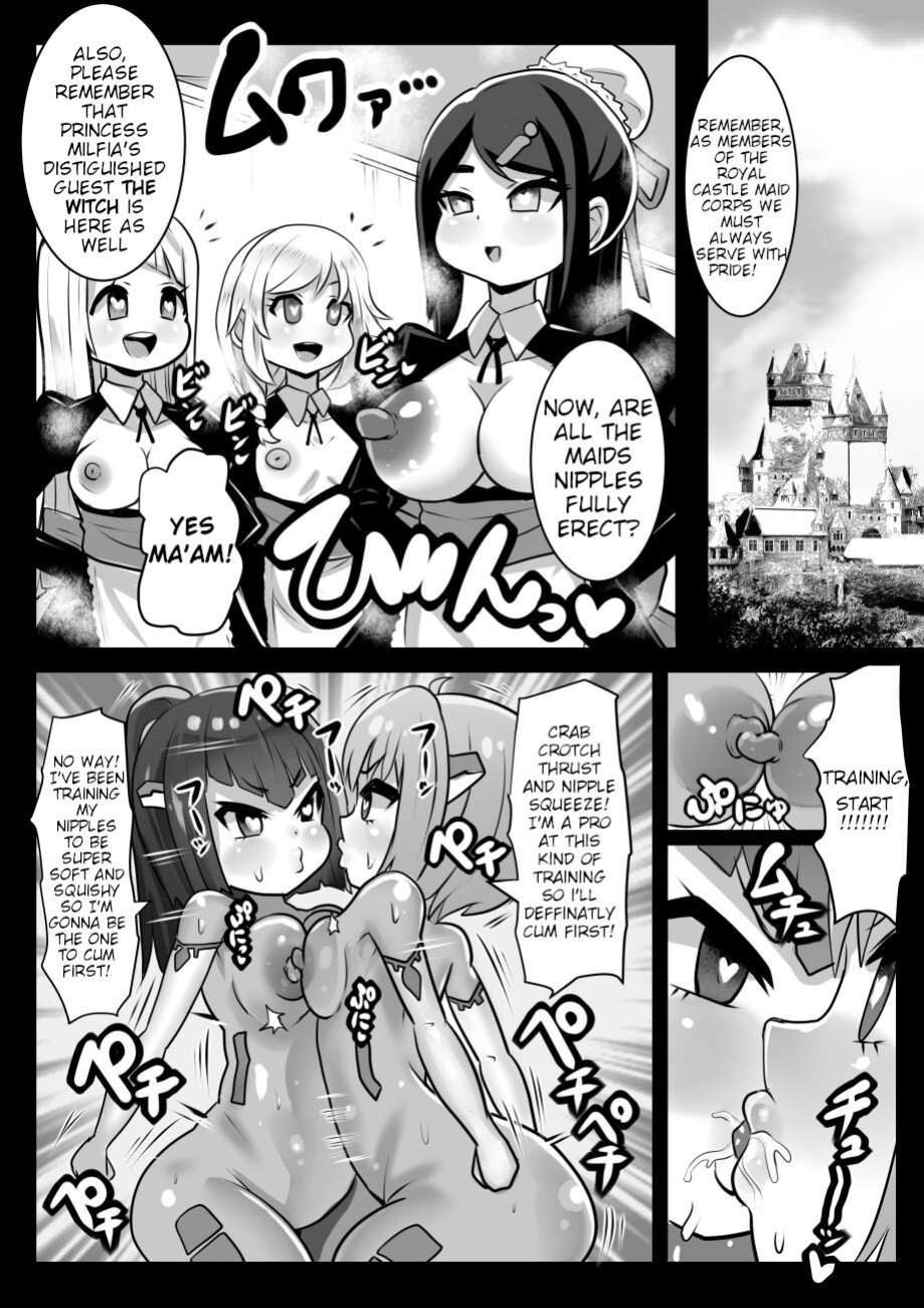 [Sekki Kettle Jidai (Sekki Kettle)] Majo to Royal Chikubi Hime | The Witch and the Royal Nipple Princess [Kani-sama]