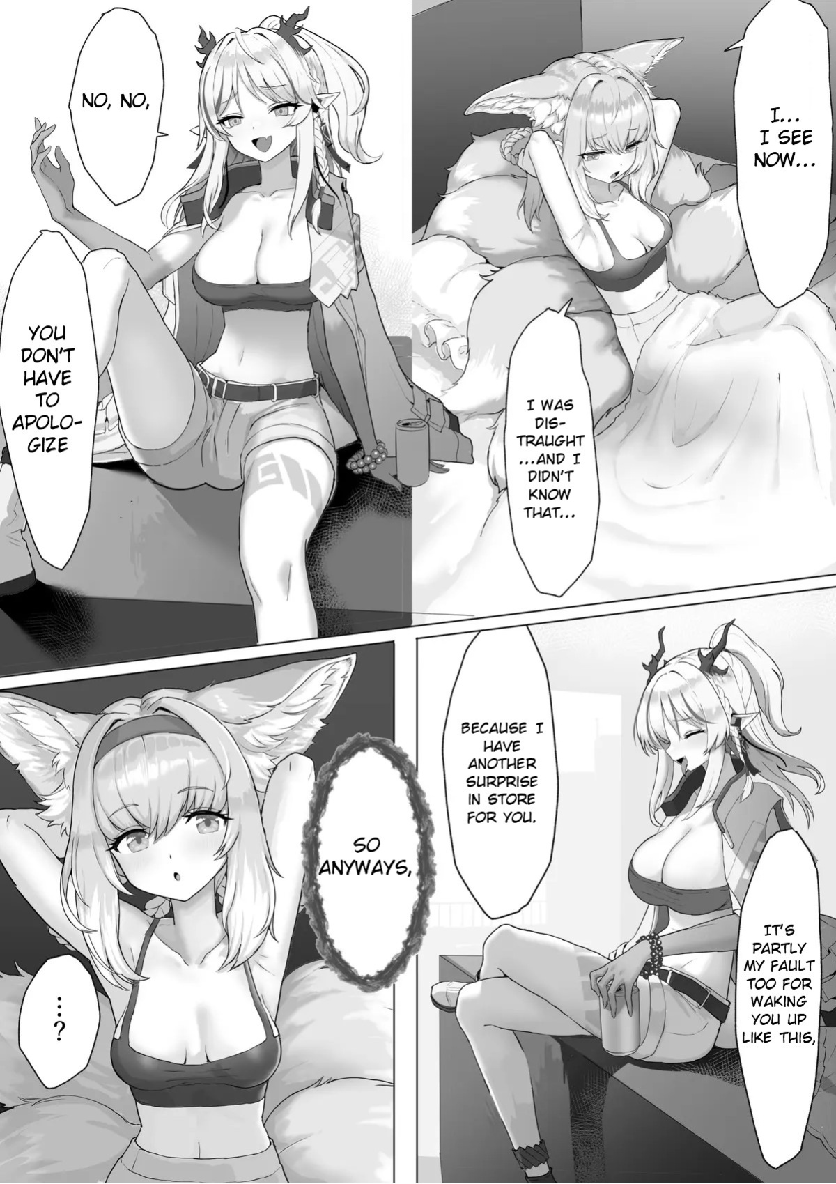 [Blacktan] Gotsugou Nouryoku wo Te ni Ireta N*an ga, Rh*des de Mechakucha Suru Hanashi Bangaihen: S*zuran | Nyan who Gained a Convenient Ability Makes a Mess out of Rhodes Island, Extra Edition: Suzuran