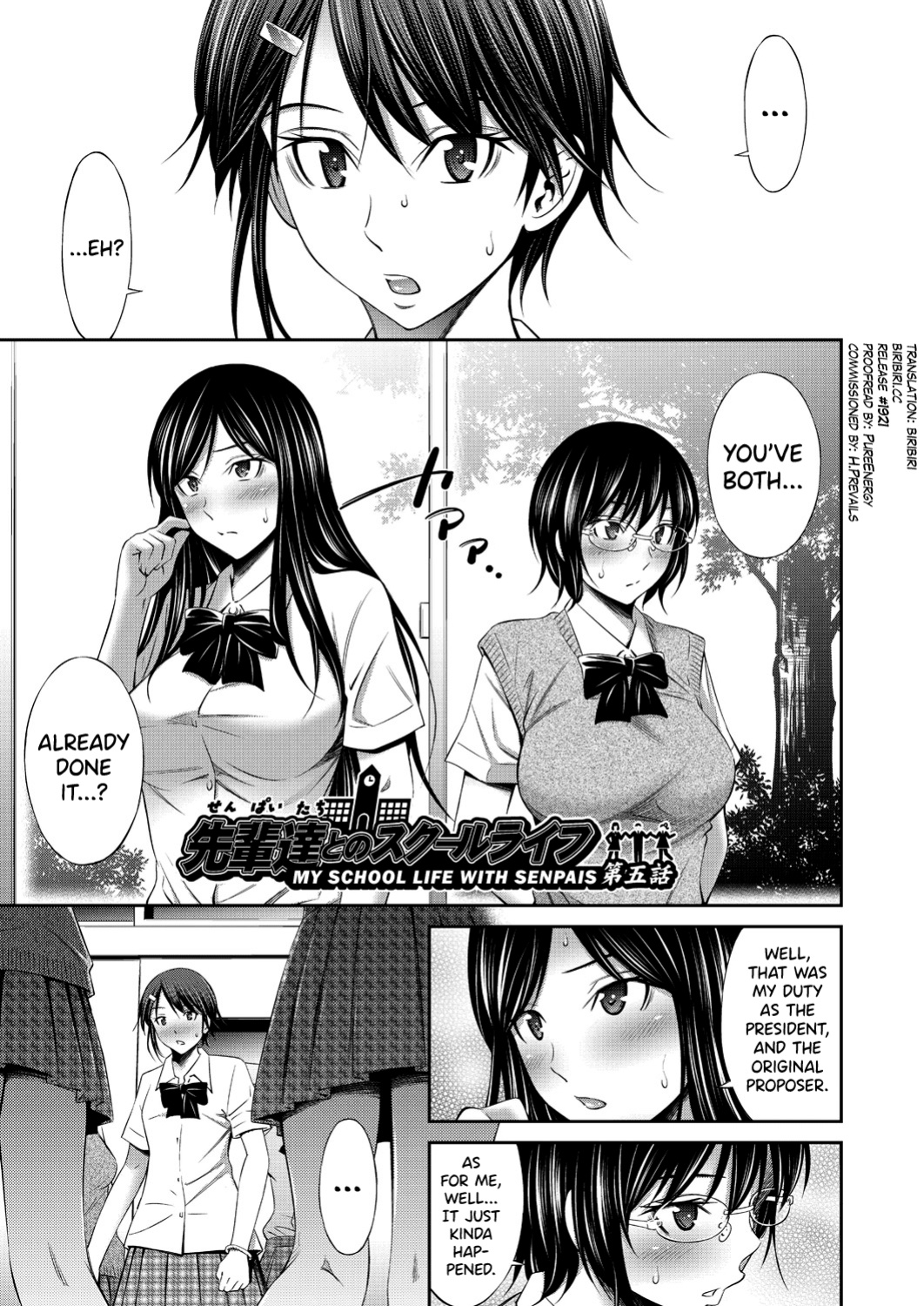 [Sabashi Renya] Senpai-tachi to no Gakuen Seikatsu Ch. 1-6 [biribiri]