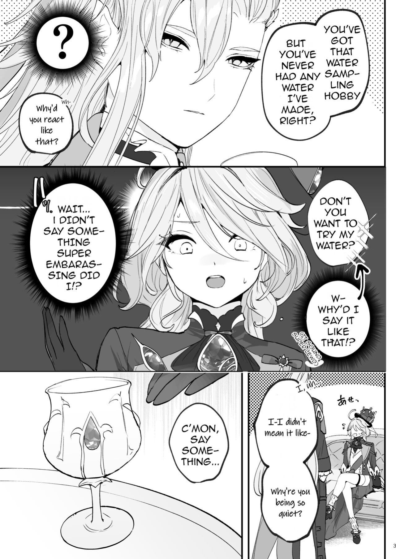 [STRAWBERRY SLIME EXHIBITION (Ichigono Rei)] Mizu wa Saigo ni Itadakou - I'll Have the Water Last (Genshin Impact)