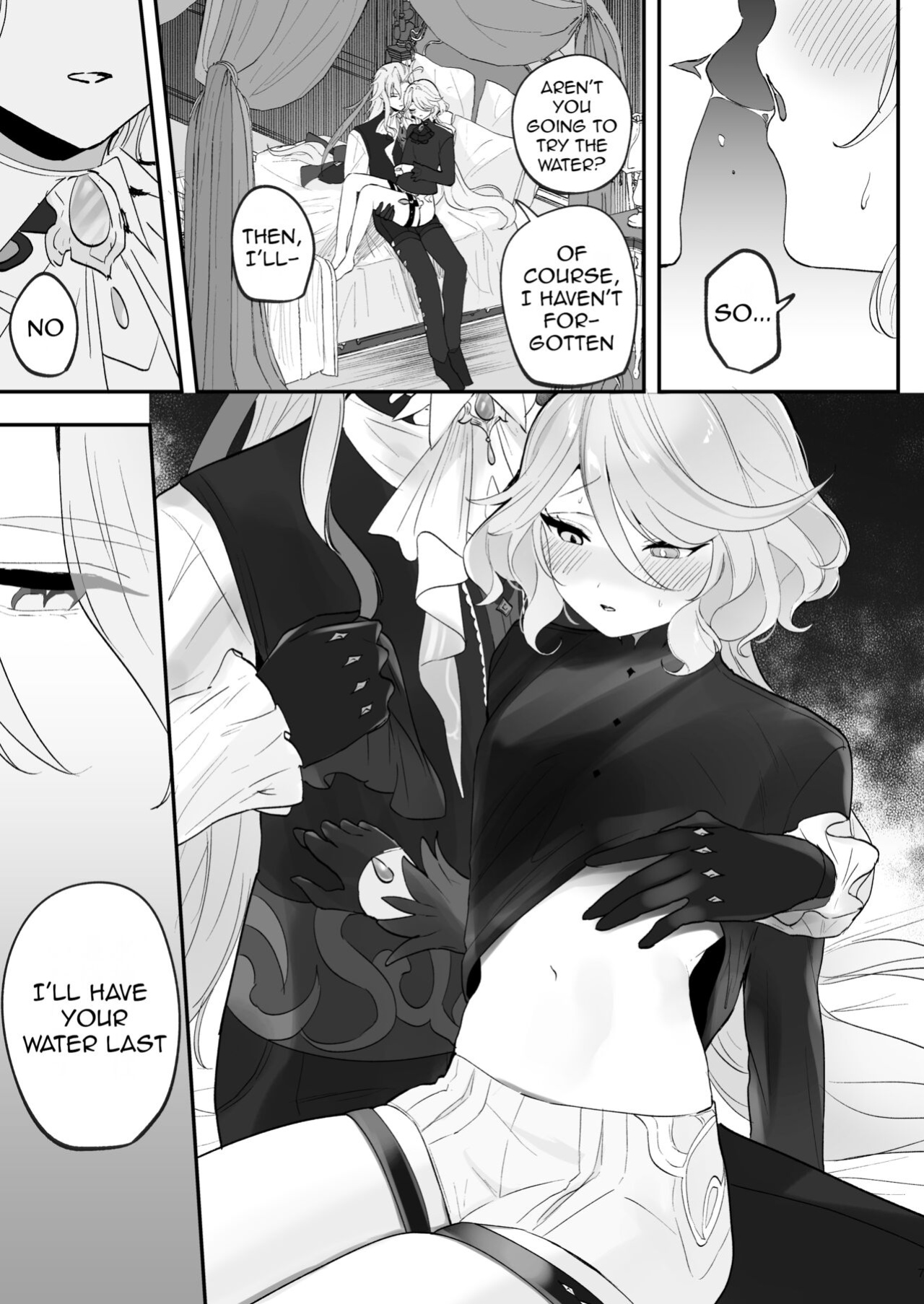 [STRAWBERRY SLIME EXHIBITION (Ichigono Rei)] Mizu wa Saigo ni Itadakou - I'll Have the Water Last (Genshin Impact)