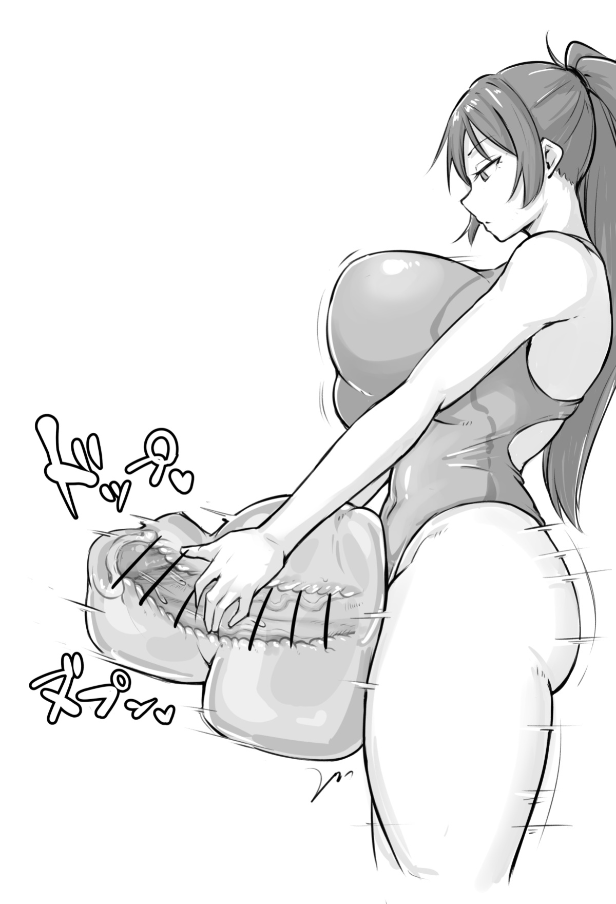 [Nia] Cool Futanari Senpai and Dick Comparison 1-3
