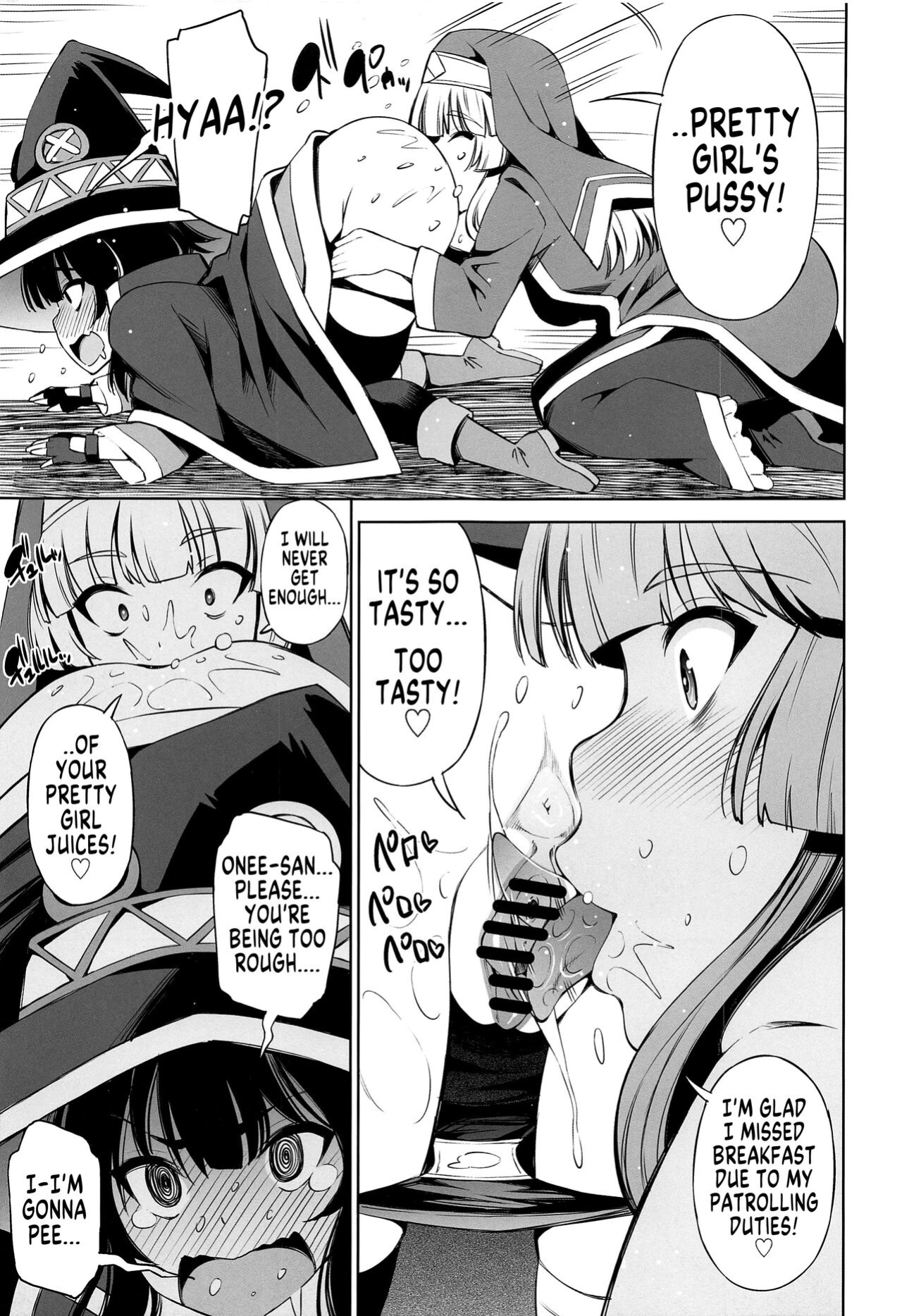 (C99) [Matsuge Antenna (Maihara Matsuge)] Kono Iyarashii Bishoujo ni Itazura o! | Lewd Pranks on These Obscene Girls (Kono Subarashii Sekai ni Syukufuku o!) [MegaFagget]