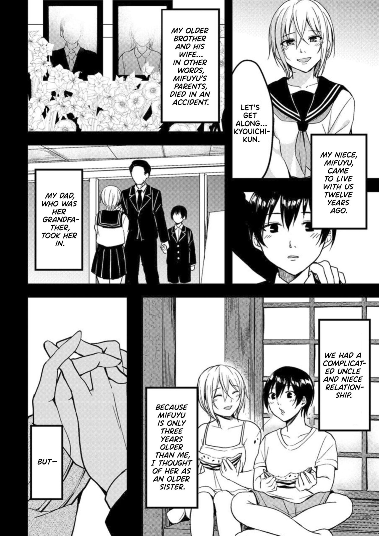 [Ajino Hiraki] Onegai… Mou, Ikasenaide… Shiki no Zenjitsu made Toshishita no Oji ni Dakare Tsuzuketa Watashi wa… 1 [Thennos Scans]