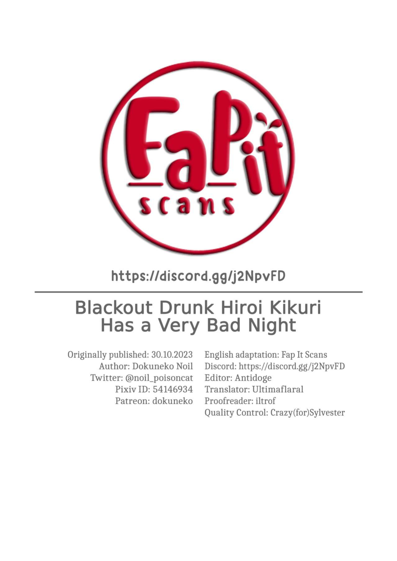 [Dokuneko Noil] Deisui shita Hiroi Kikuri ni Warui Koto o Suru Hanashi | Blackout Drunk Hiroi Kikuri Has a Very Bad Night (Bocchi the Rock!) [Fap It Scans]