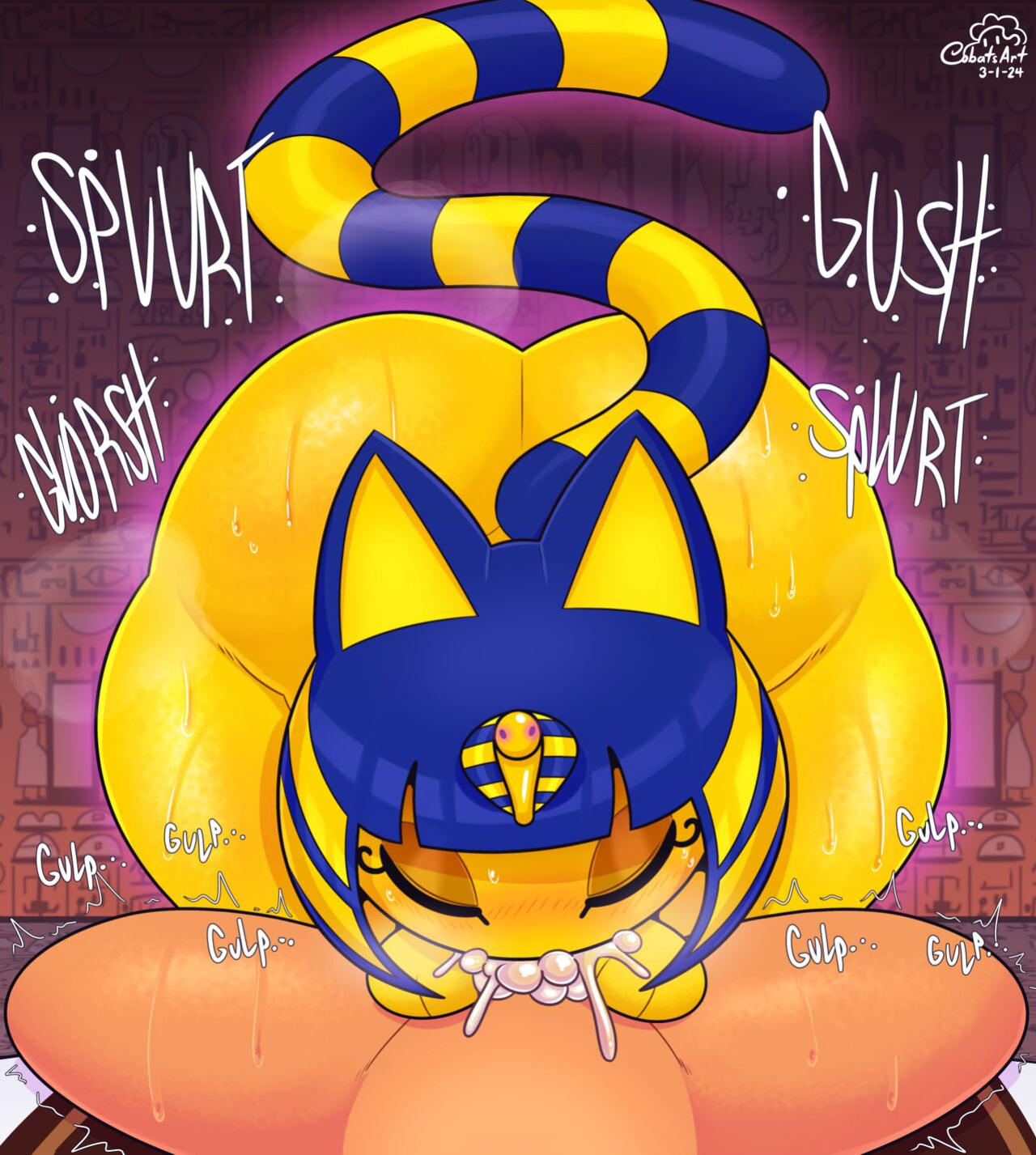 Confessing To Ankha {Cobatsart}