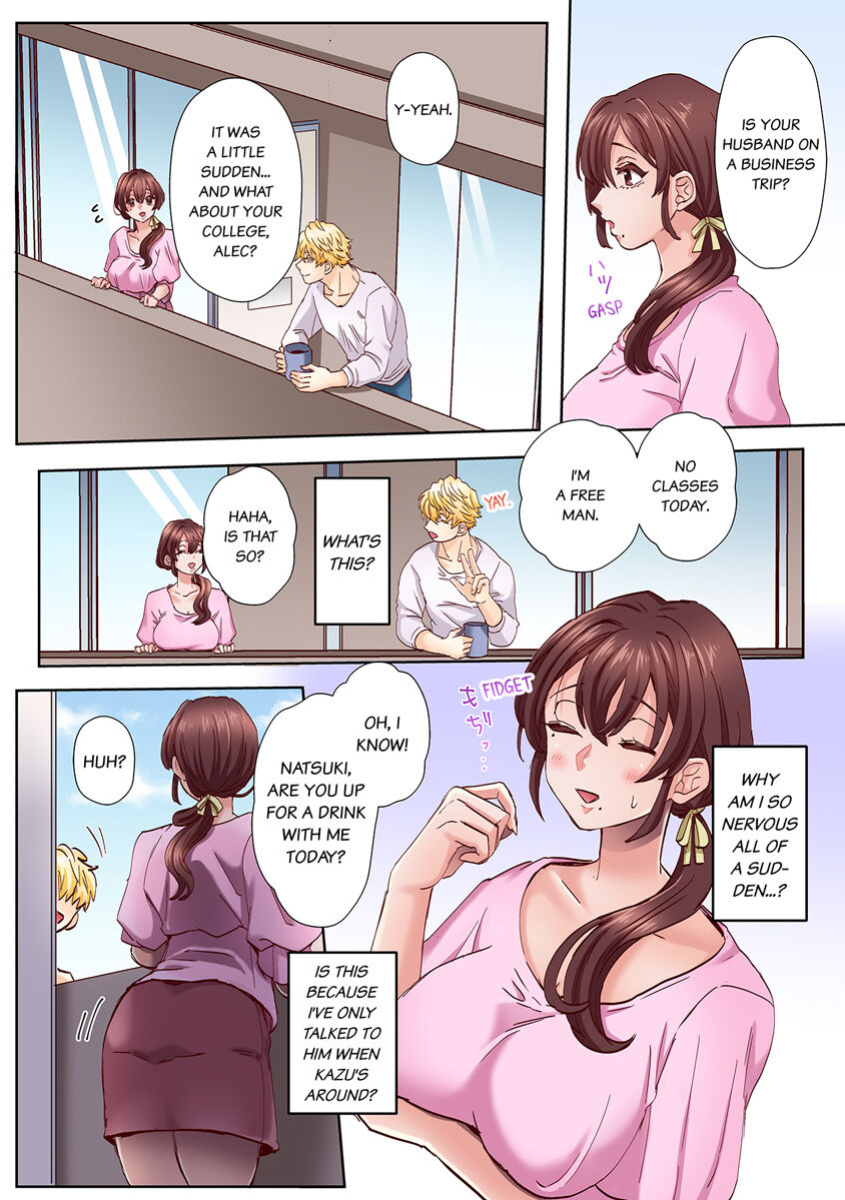 [Azumaya Manju] "Okusan no Ana, Ore no de Fusai de Agemasu ne?" Yokkyuu Fuman na Hitozuma ga Rinjin Ryuugakusei no XL Chinpo ni Ochiru made... 1-8 | An XXL Dick to Satisfy a Married Woman 1-8