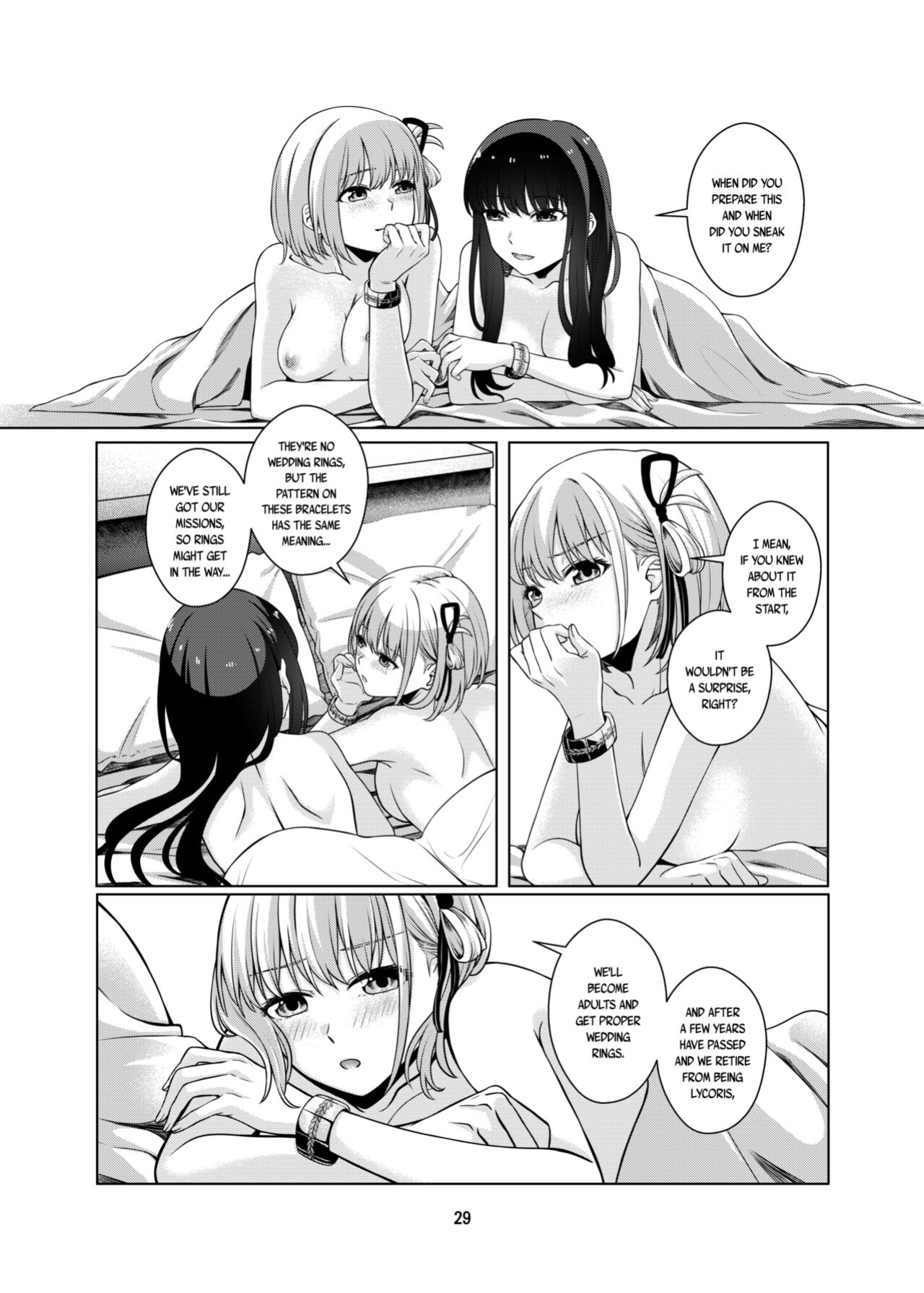[Kudamonoichizu (Rikuu)] Watashi no Yome ni Narimasenka? | Will You Be My Wife? (Lycoris Recoil) [/u/ scanlations]