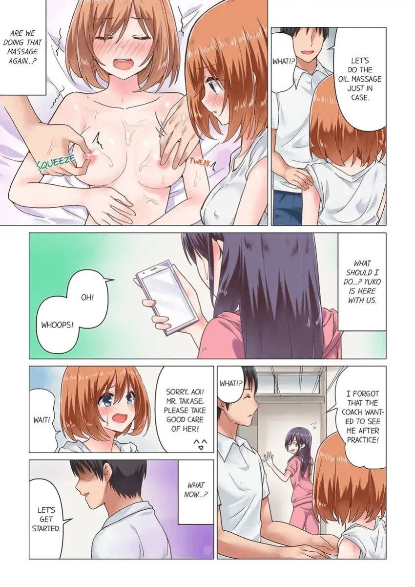 [Nanakusa Amane] Sakki Massāji-chū ni Tadesho?～ Suiei Joshi wa Ecchina Shigeki ni Yowasugite 1-3 | You Came During the Massage Earlier, Didn’t You? The Swimming Girl Is Weak Against Naughty Stimulus 1-3