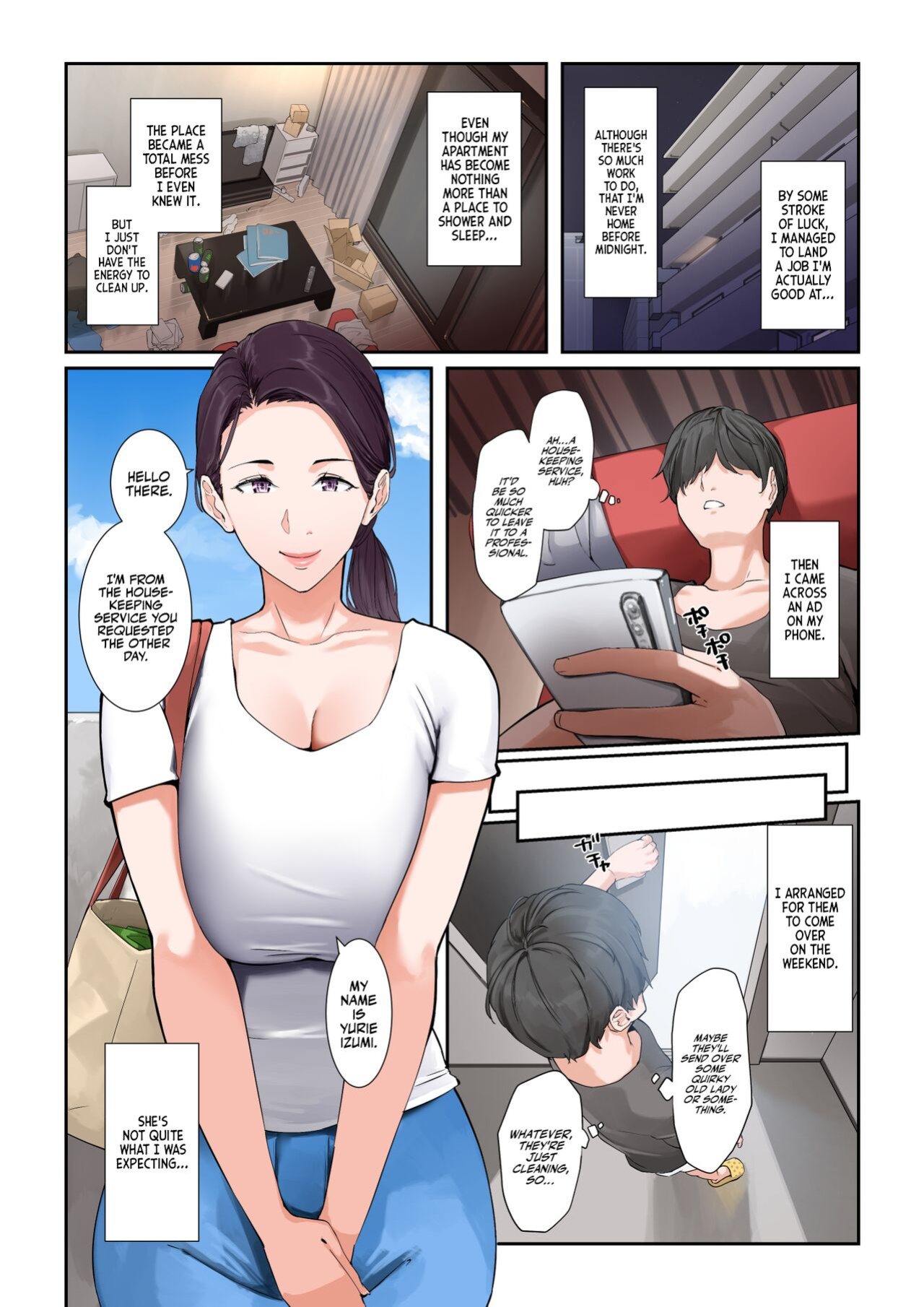 [NYPAON] Daitai Nandemo Shite kureru Kaji Daikou no Yurie-san | Yurie-san, The Housekeeper Who Will Do Just About Anything [RedLantern + korafu]