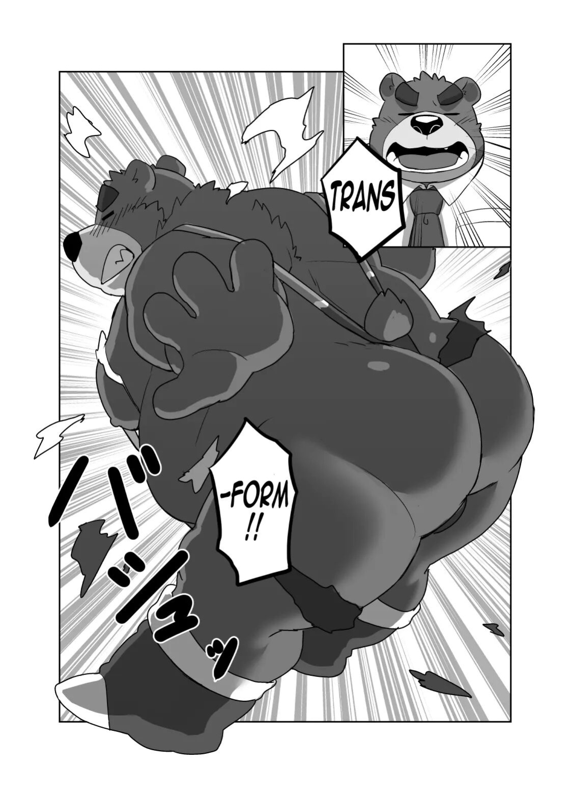 [Kyouretsu Hiyougeka (Beat-kun)] Roshutsu Hentai Dosukebear Vol.2| Exhibitionist Pervert Dosukebear Vol.2 [The_Masked_Kemoner]