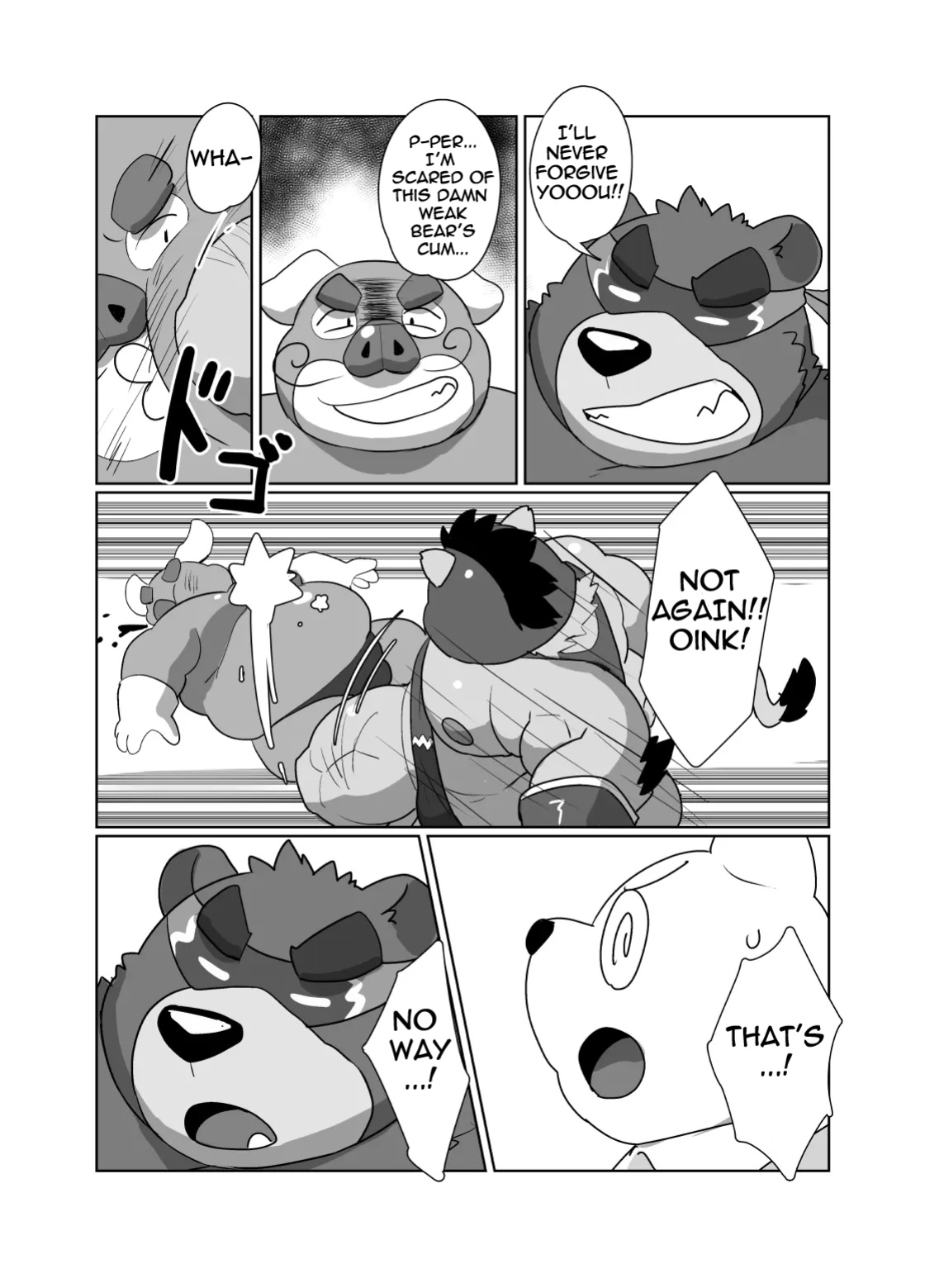 [Kyouretsu Hiyougeka (Beat-kun)] Roshutsu Hentai Dosukebear Vol.2| Exhibitionist Pervert Dosukebear Vol.2 [The_Masked_Kemoner]
