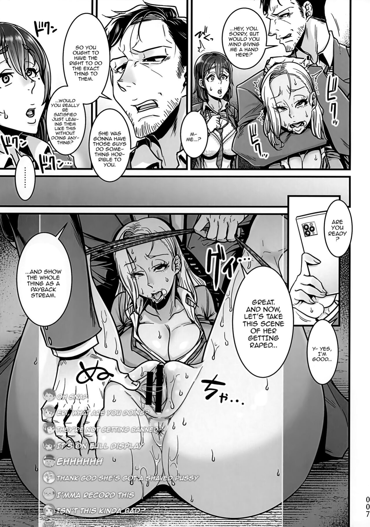 (C103) [Hachimidosan (Toge Toge)] Yonaoshi Oji-san VS Kanemochi Ijimekko Gal JK | The Old Man Striving To Change The World VS The Spoiled Highschool Bully Gyaru