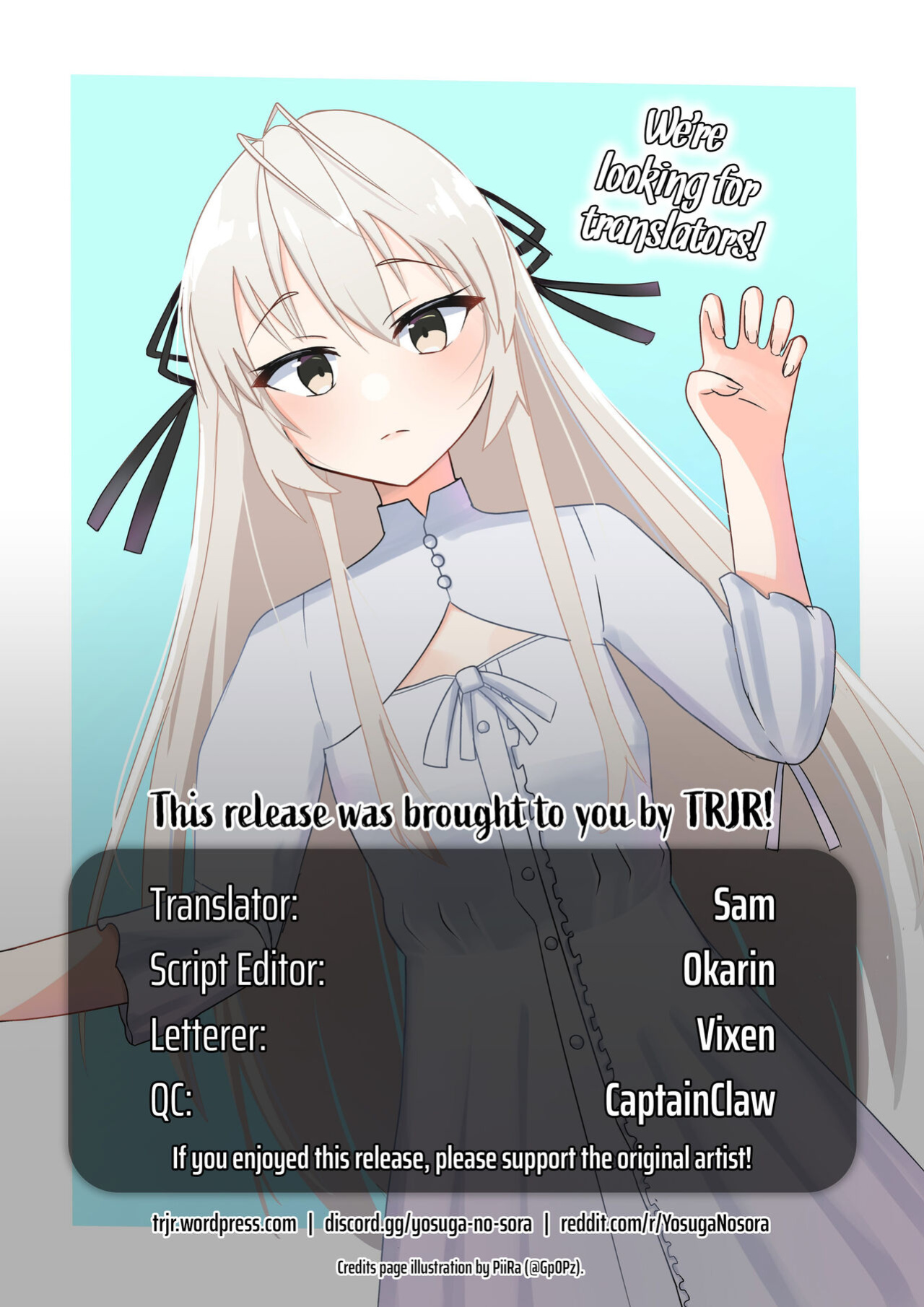 [Nekomanma (Kiyokiba Miyo)] Sora Ai | Love Sora (Yosuga no Sora) [TRJR]