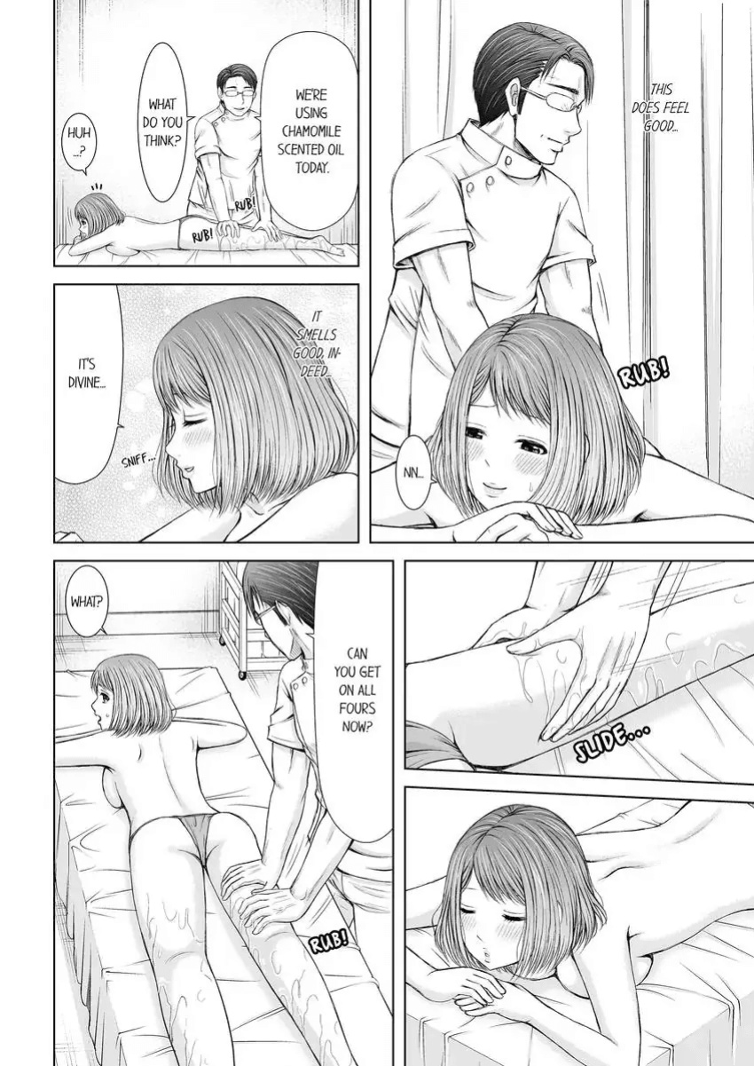 [Icelatte] Seitraishi ni Jirasare Tsuzuketa Tsuma ~Otto ni wa Ienai Nureiki Massage 1-3 | A Wife who Gets Teased Continually by a Masseur ー A Massage that Makes Me Cum Behind My Husband’s Back 1-3