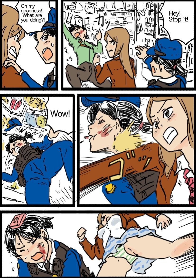 [Yutani] Policewoman VS Delinquent Girl