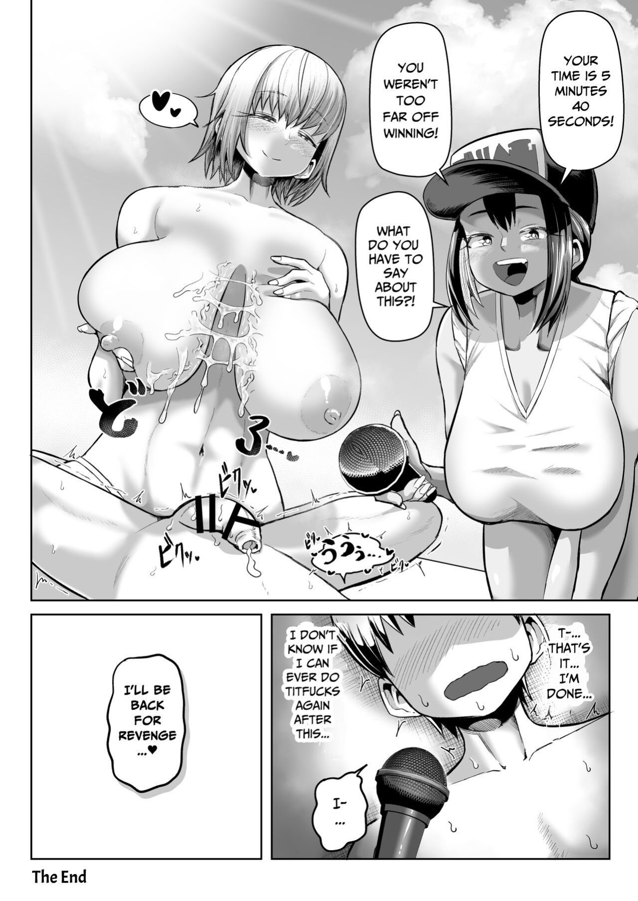 [Moriya (Tenkomori)] Paizuri ni 10-pun Taetara 100-man Yen!! | 1 Million Yen If You Endure Tit Fuck For 10 minutes!! [Pure Pazaak]